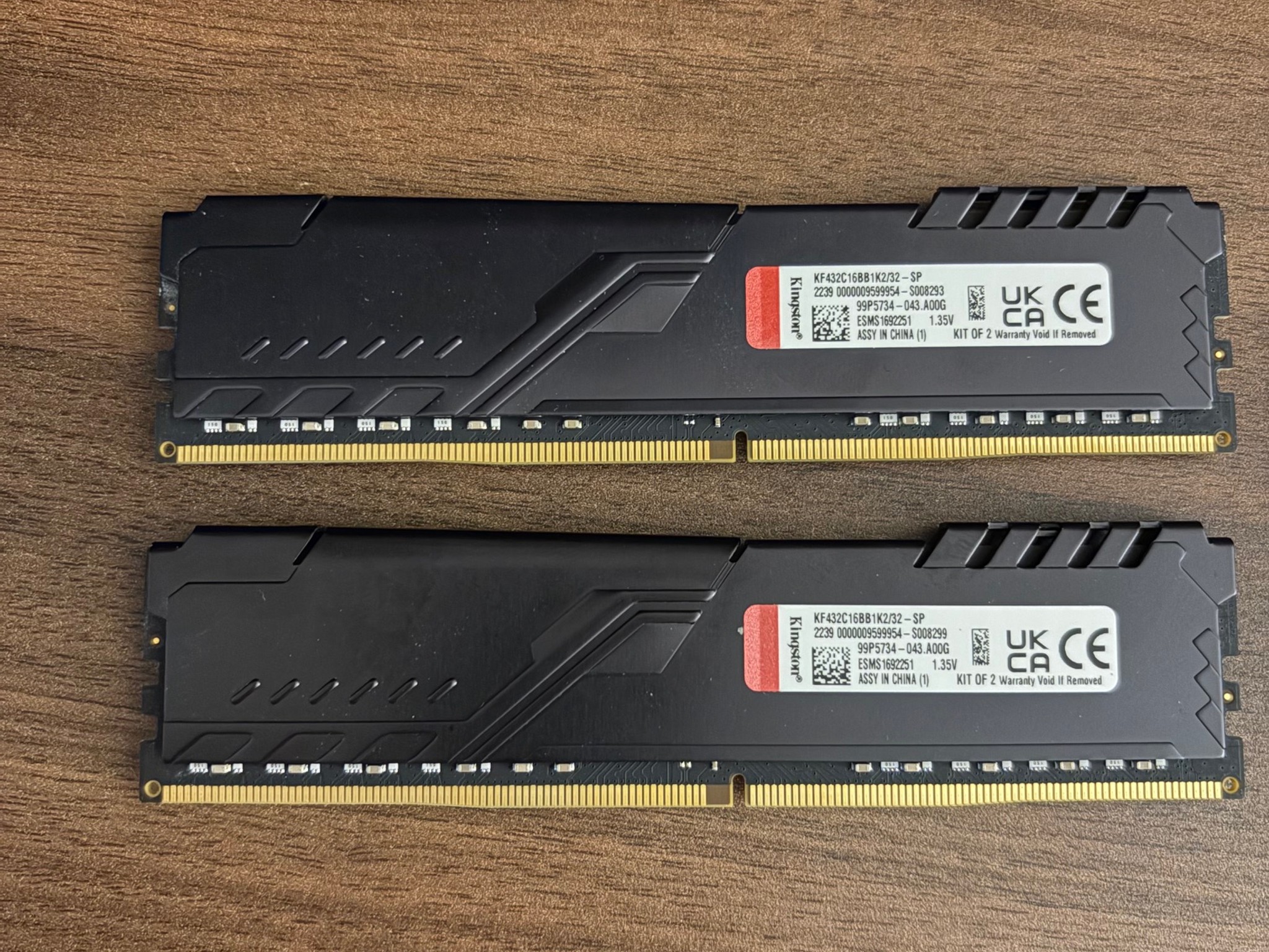 32GB (2 x 16GB) Kingston Fury Beast DDR4 3200MHz
