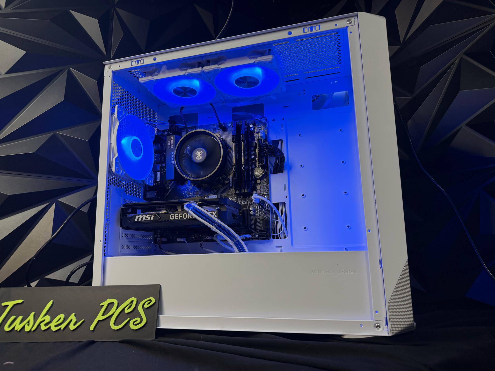 🌊❄️ AQUA ICE ❄️🌊 Ryzen 5 5500| RTX 4060Ti | 16 GB DDR4| 1.25 TB NVMe| 650W PSU