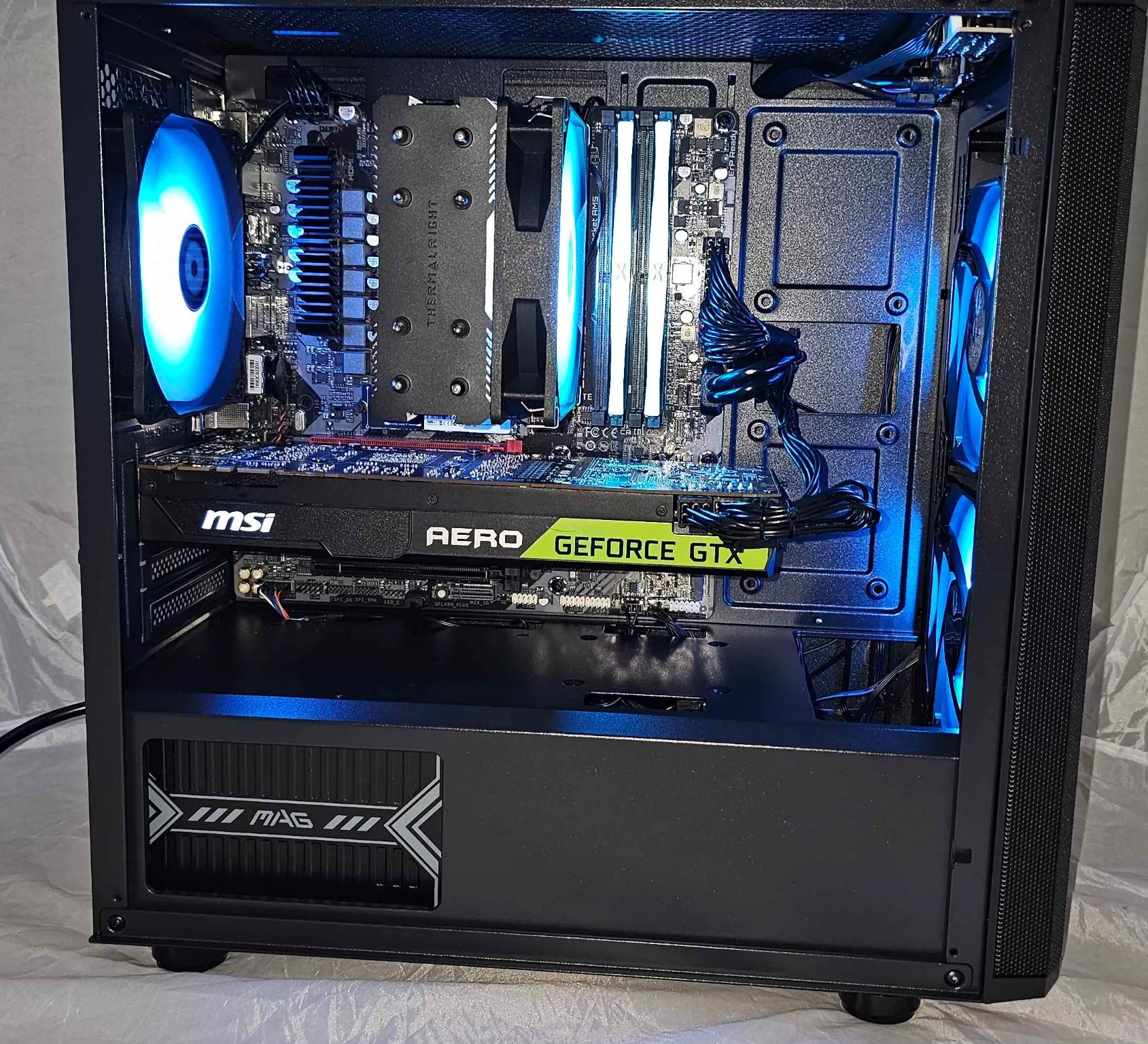 Gaming Desktop PC Ryzen 5 7500F / GTX 1080TI / 500GB SSD / 32GB DDR5