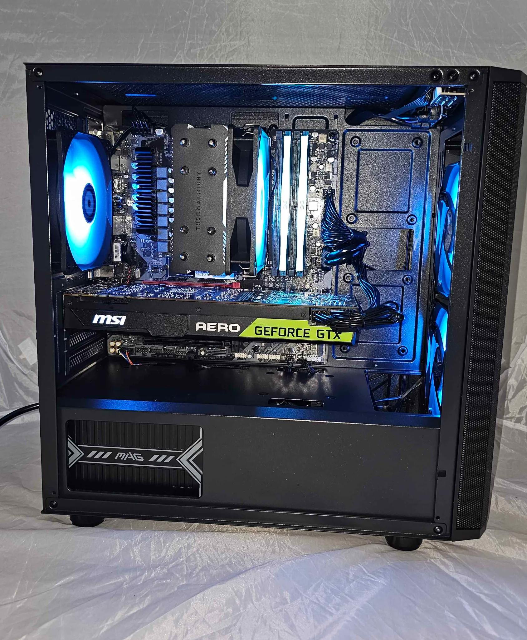 Gaming Desktop PC Ryzen 5 7500F / GTX 1080TI / 500GB SSD / 32GB DDR5