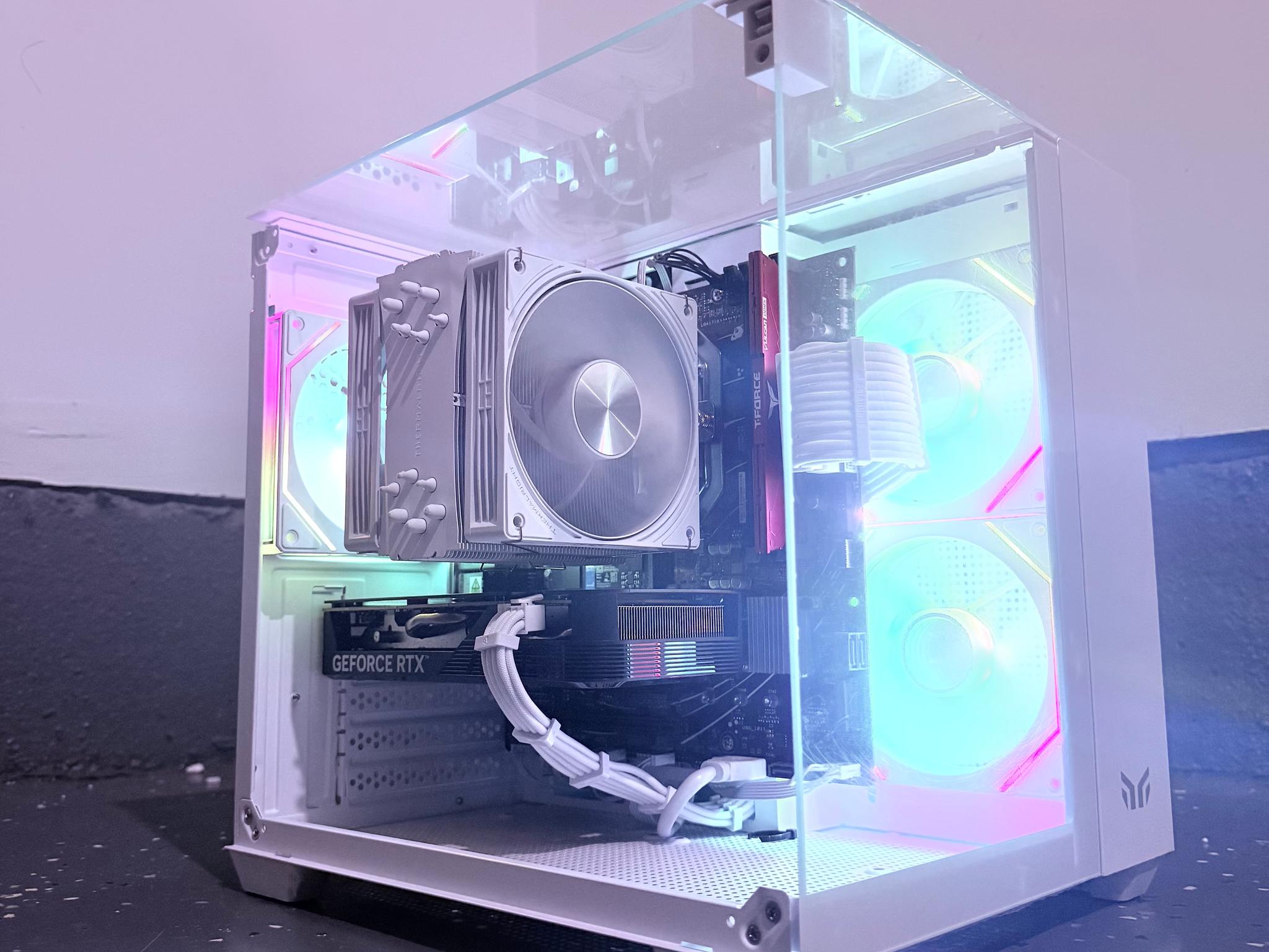 ⚪️"Polar Aura"🌈| 1440p Gaming | RTX 4060 Ti | Ryzen 7 8700F | 16GB DDR5 | 1TB SSD | Free Shipping