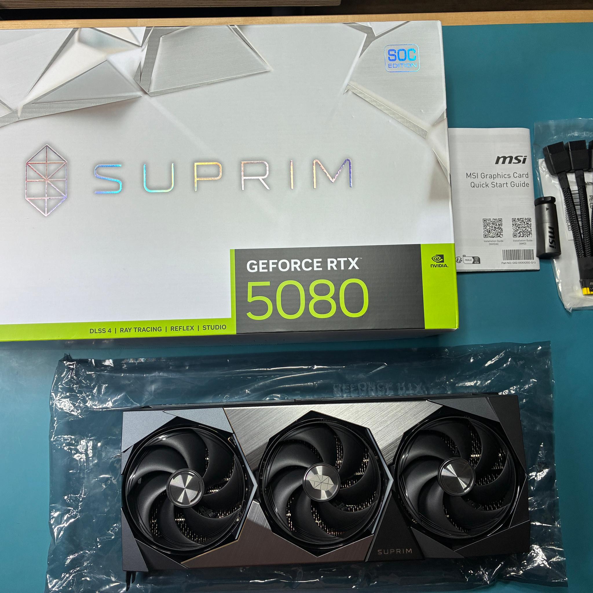 MSI GeForce RTX™ 5080 SUPRIM SOC 16G - G5080-16SPS (GPU)