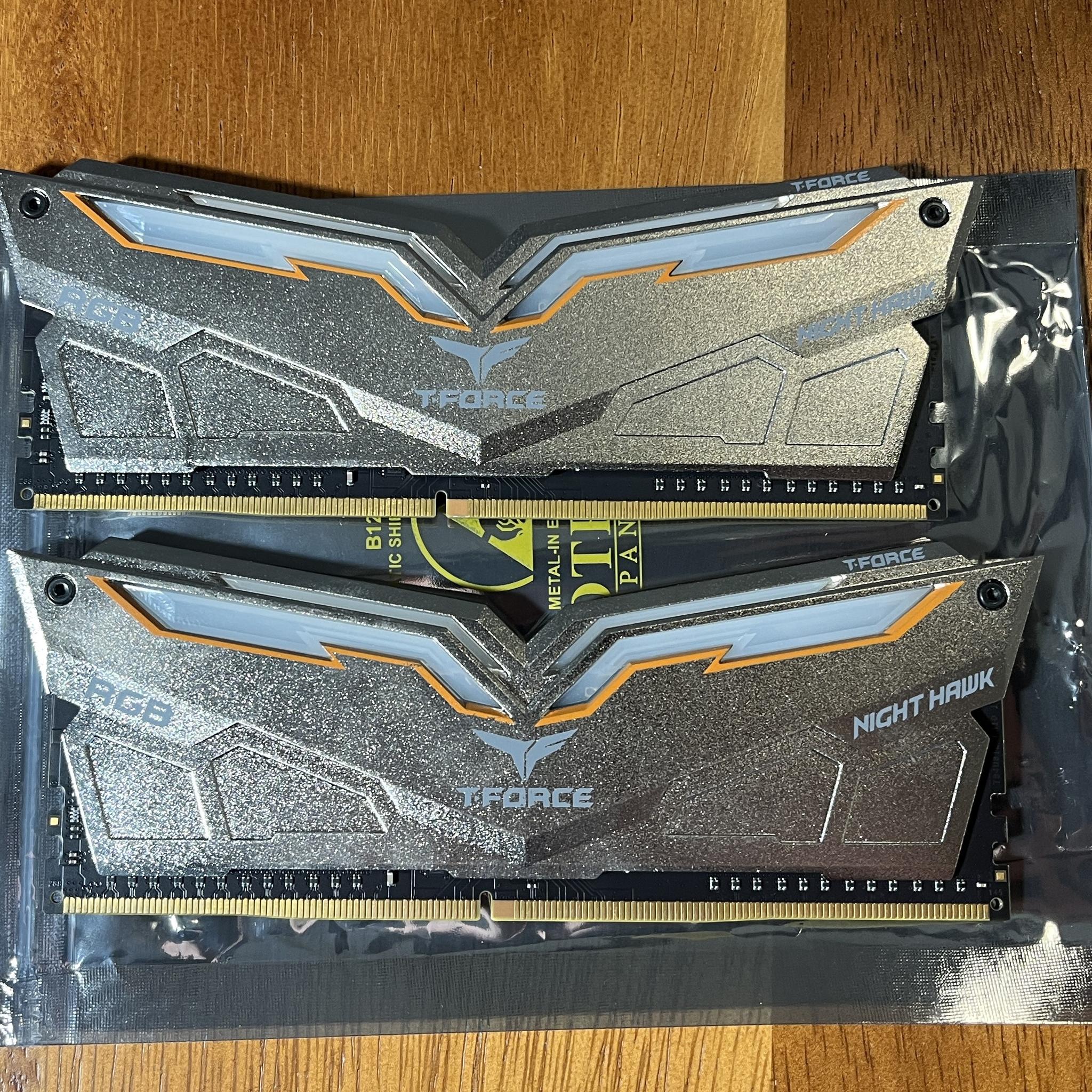 Team T-Force Night Hawk RGB Legend 16GB (2x8GB) RAM DDR4 3200MHz CL14 TF7D416G3200HC14ADC01