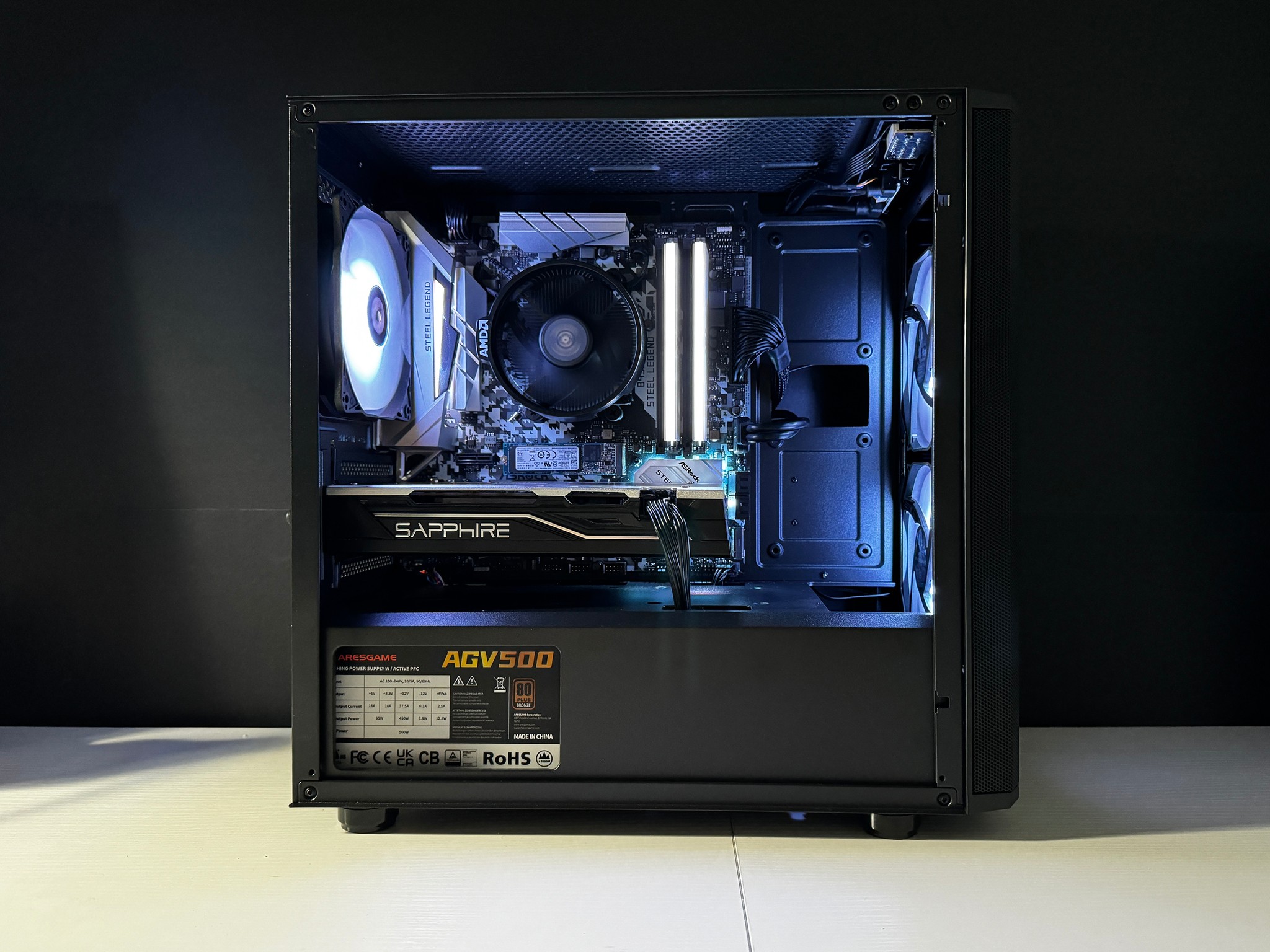 ⚫️BUDGET⚫️ Gaming PC | AMD Ryzen 5 4500 | 16GB DDR4 | RX 580 8GB | 512GB m.2 SSD | Win11 PRO | Wi-Fi