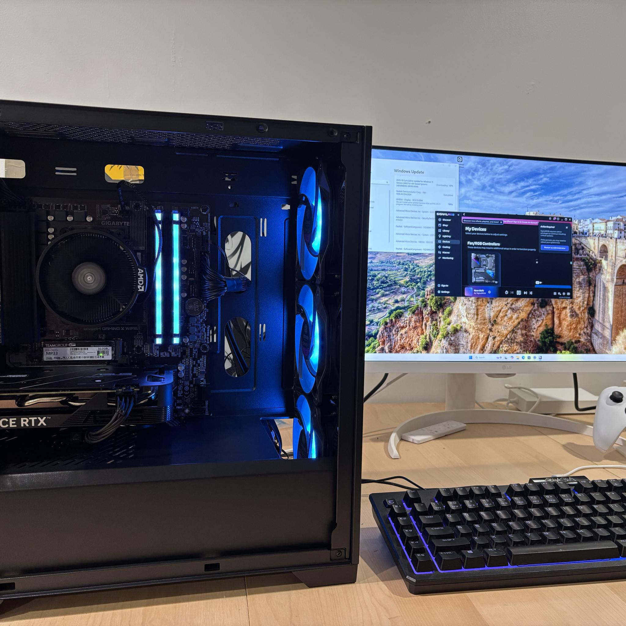 Pure Budget Performance 1080P/1440P PC, RTX 4060, AMD 5500, 16GB DDR4, 512GB SSD