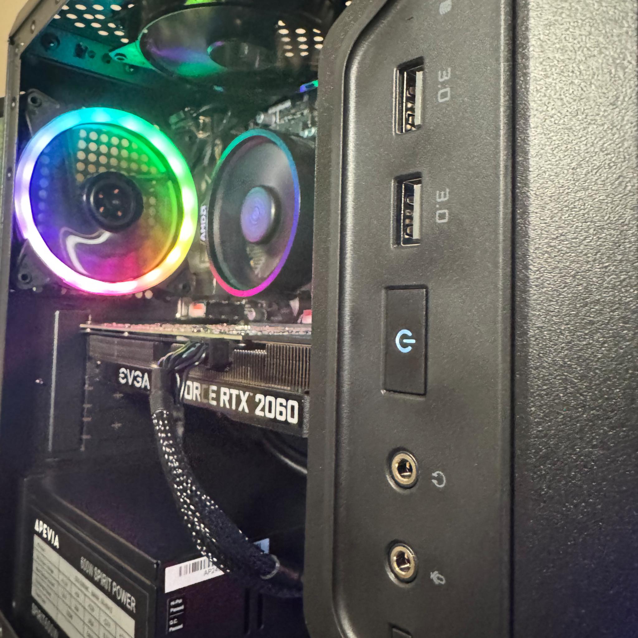 Ryzen 5 Fortnite / Roblox Gaming PC - Ryzen 5 2600- GTX 2060 - 16GB RAM- WIN 11 PRO - 512GB SSD