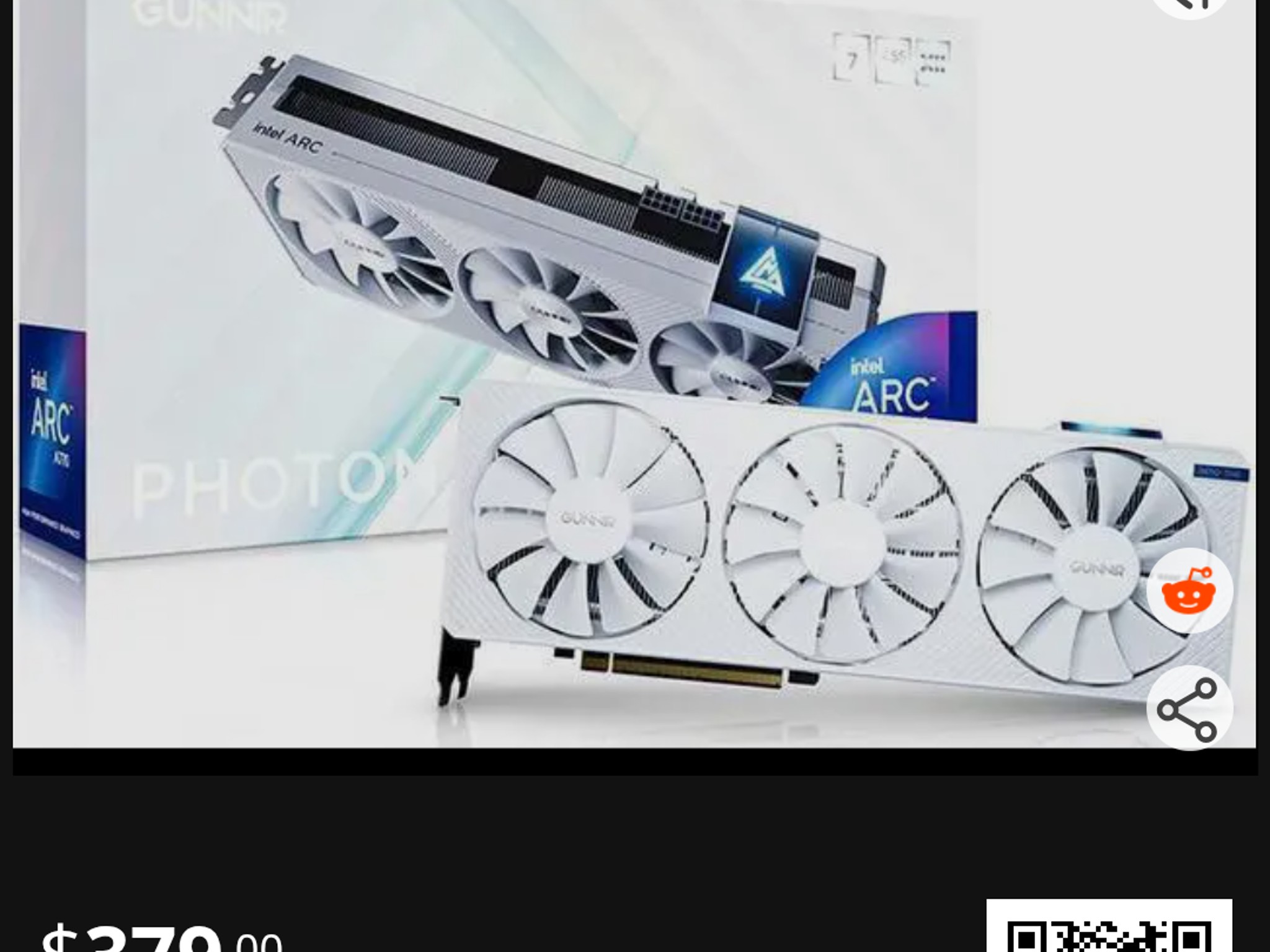GUNNIR Intel Arc A770 Photon OC 16GB GDDR6