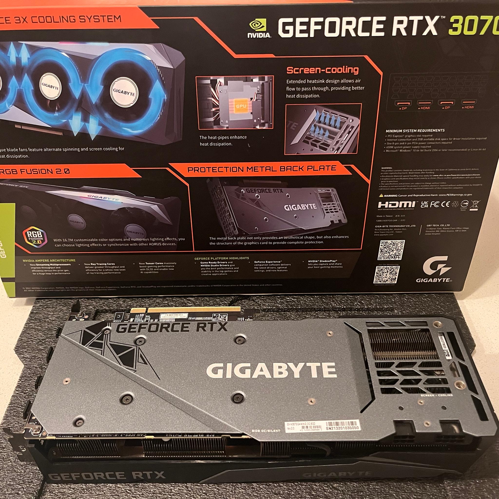 Gigabyte GeForce RTX 3070 Gaming OC 8GB GDDR6