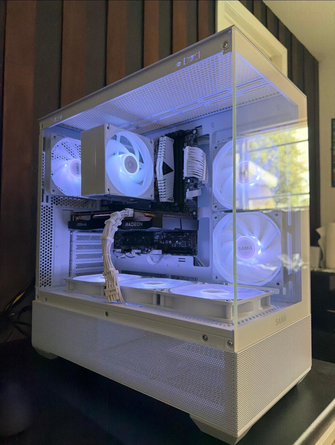 RX 6600xt, Ryzen 5500 White Gaming PC