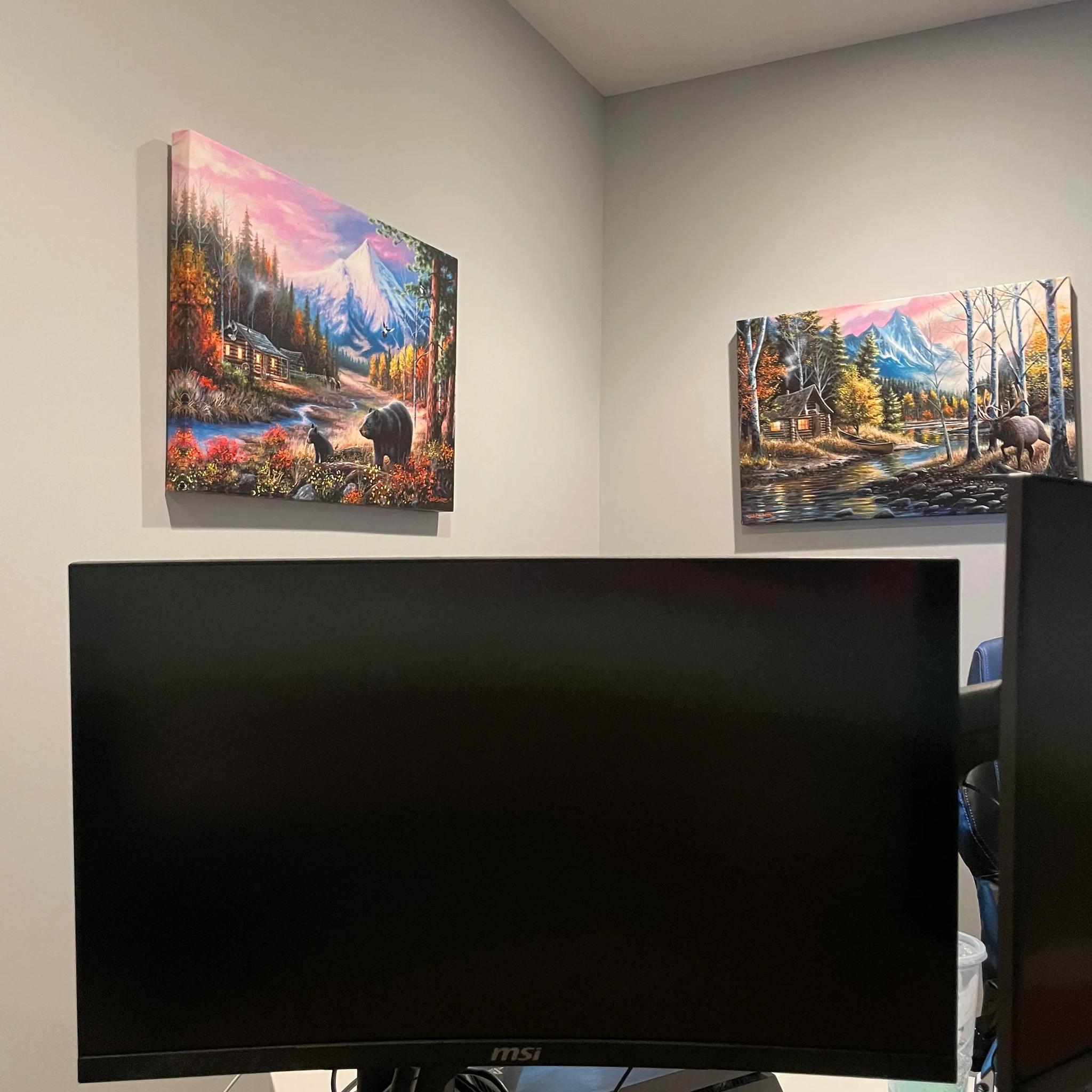 TWO 144Hz 1ms Curved MSI Monitors