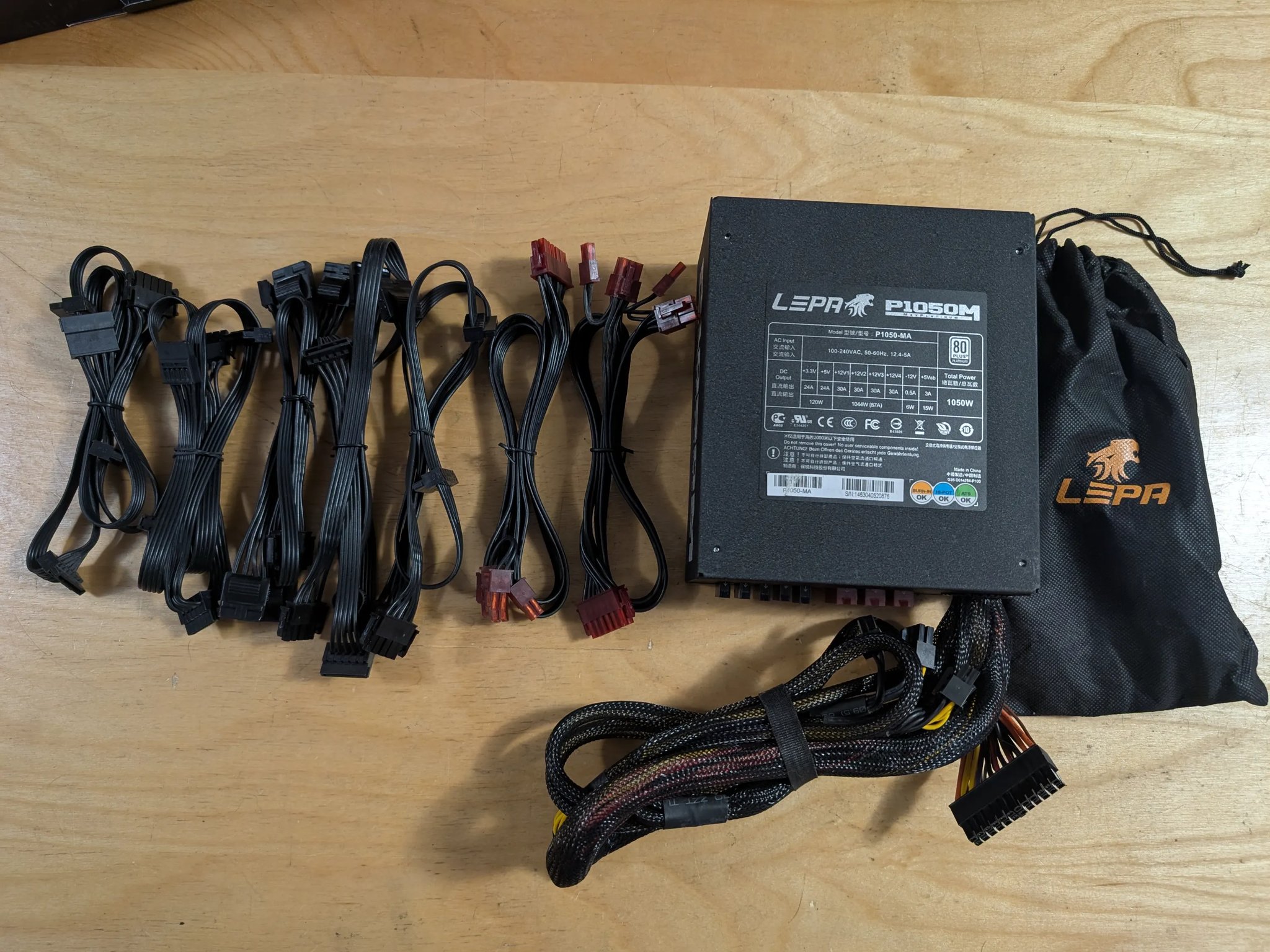 LEPA P1050M modular 80 plus platinum