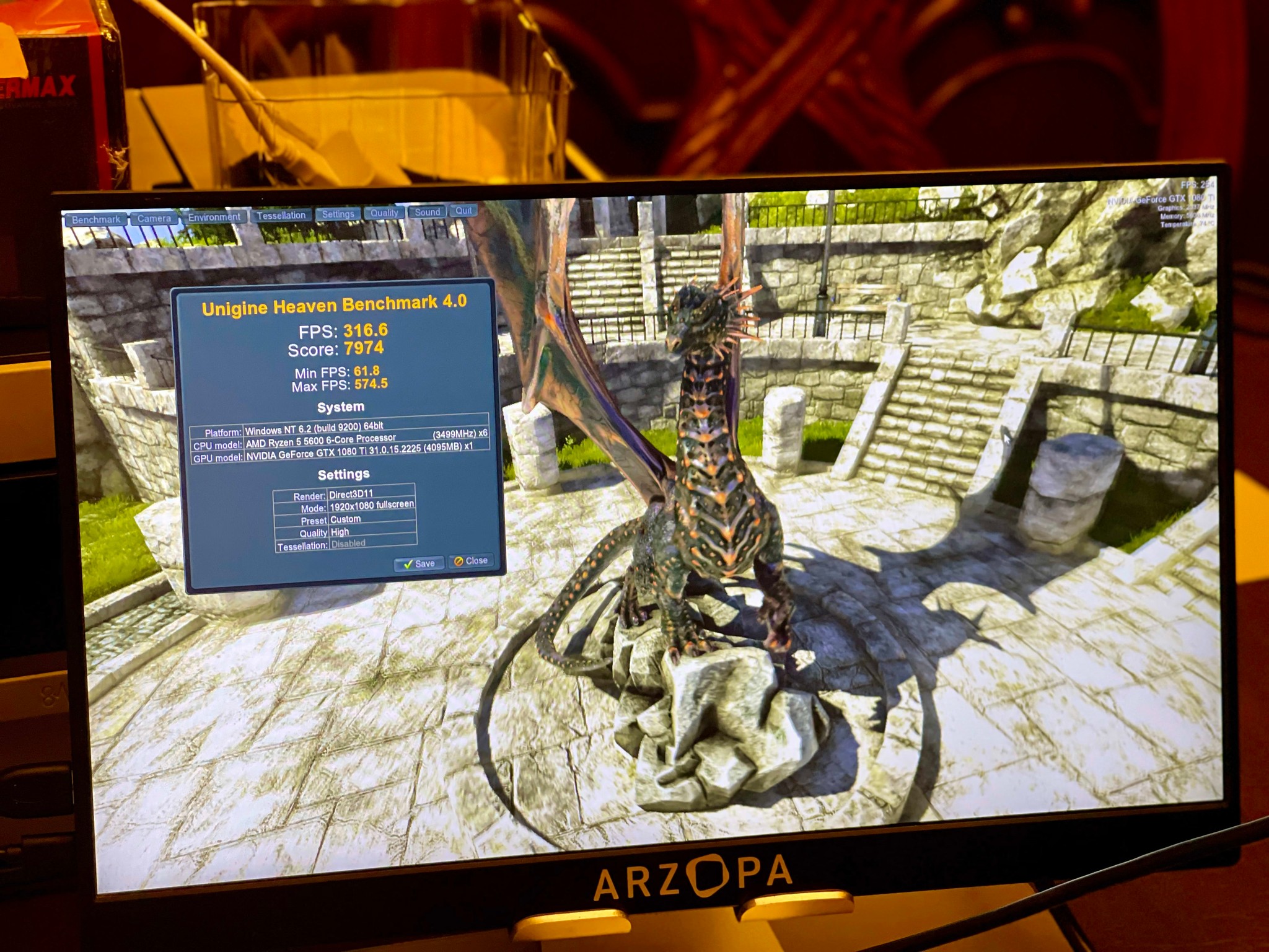 Budget Gaming: GTX 1080 Ti, Ryzen 5600, 16GB, 1TB nvMe, WiFi, Asus, mATX