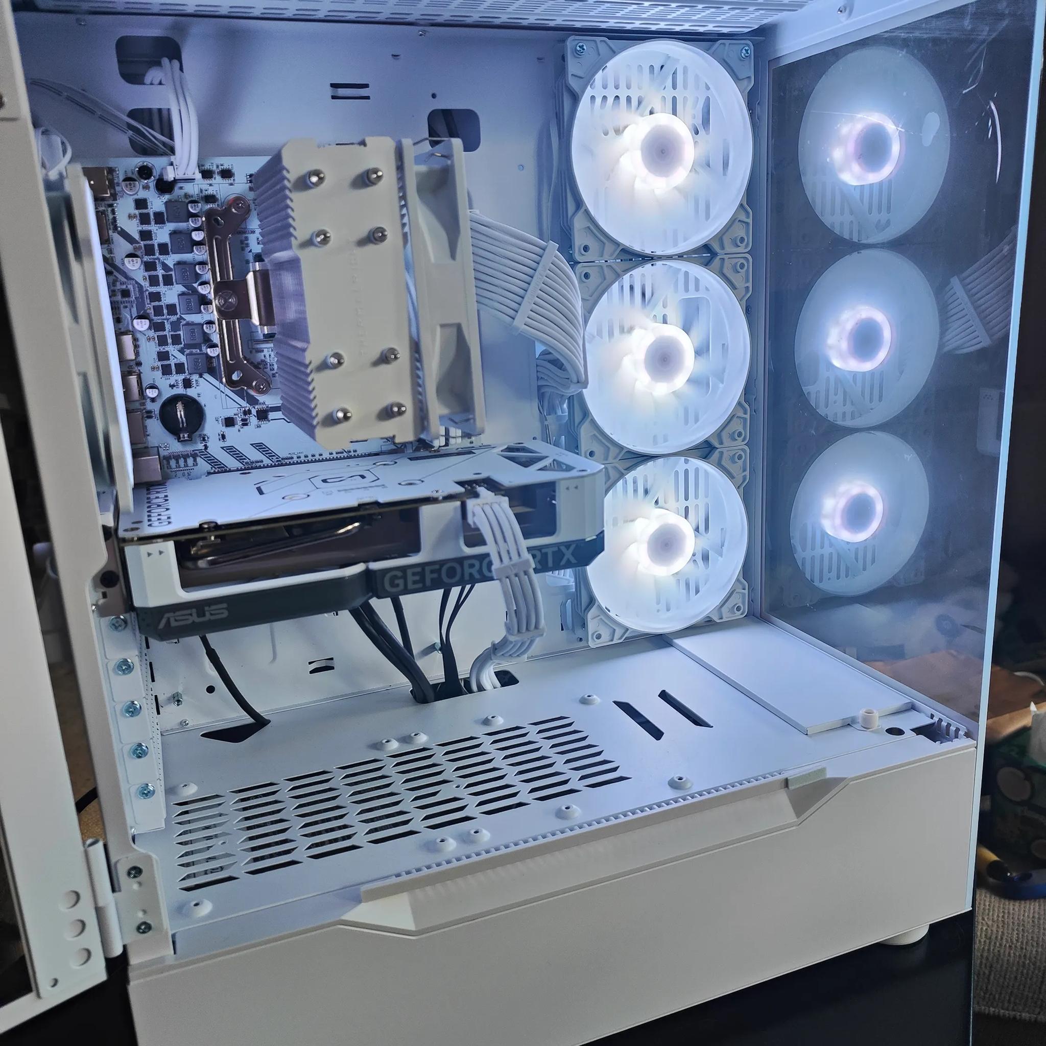 All White 1080p Gaming PC, Ryzen 5600/16gb DDR4/1tb SSD/RTX 4060