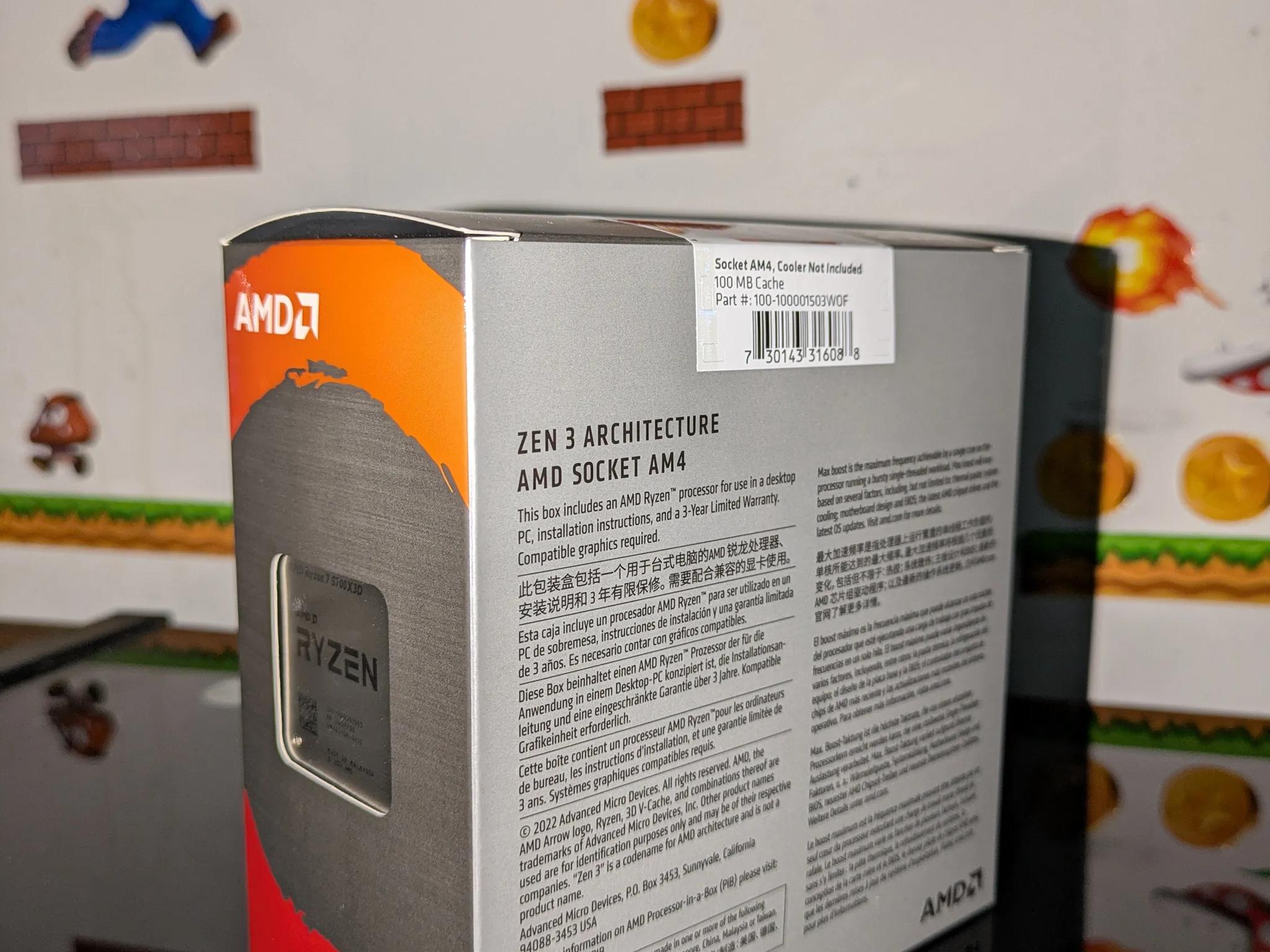 🔥🔥AMD Ryzen 7 5700X3D 8-Core, 16-Thread AM4 3D V-Cache 105W CPU W/warranty🔥🔥