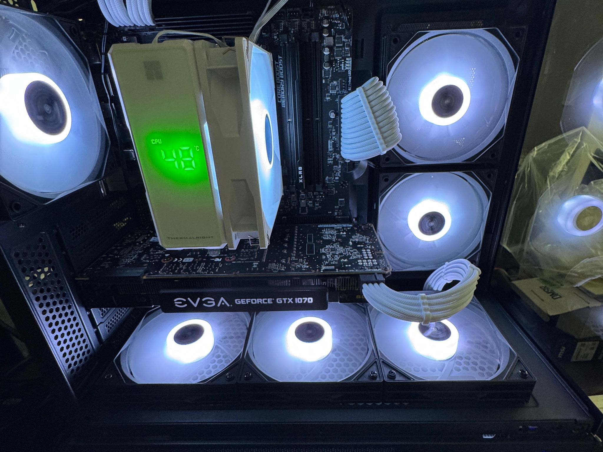 Custom Gaming PC | Ryzen 5 8500G|EVGA GTX 1070|MSI 650 MB|16GB RAM|1TB MVNE|Okinos Aqua 7 case