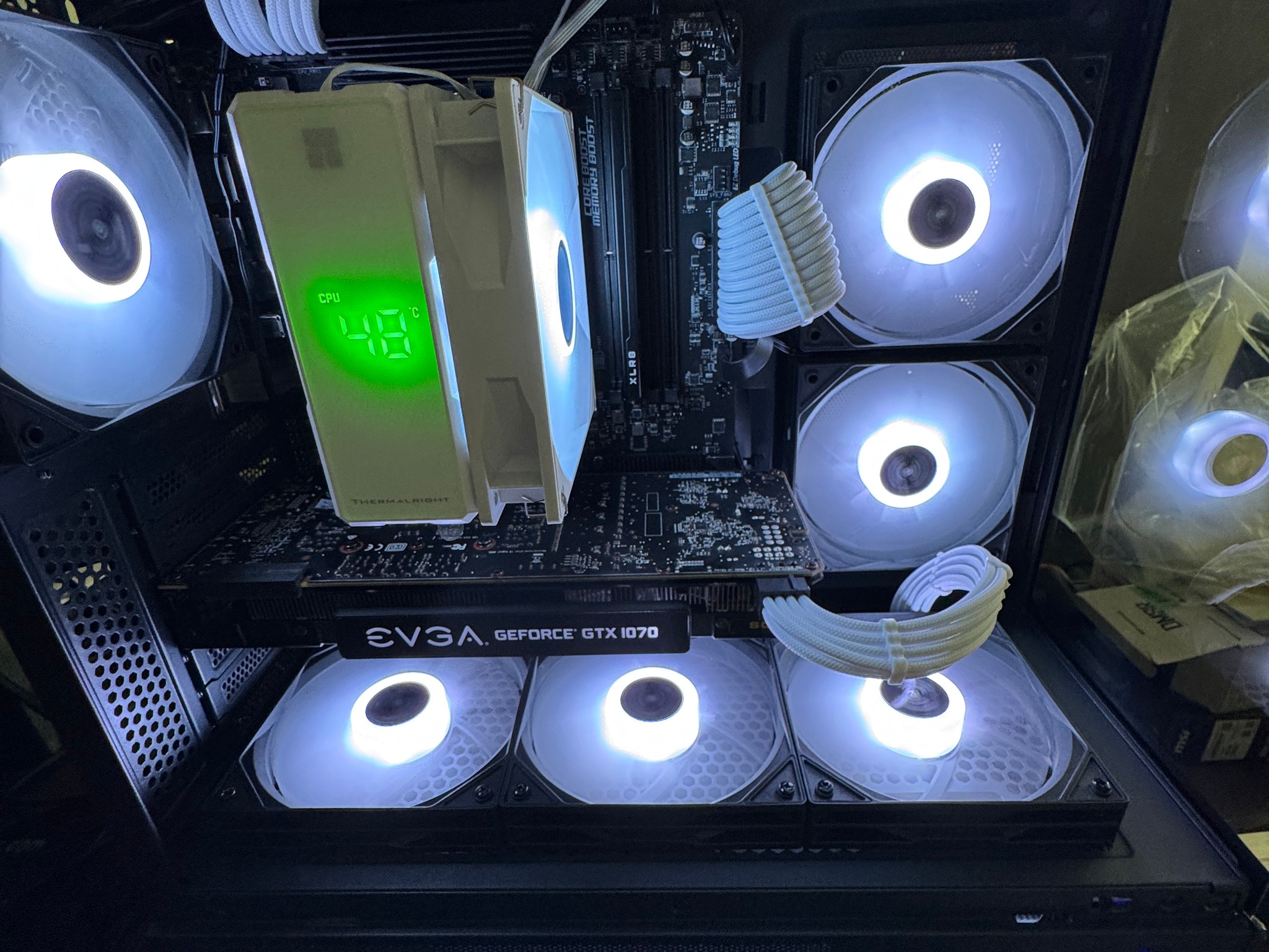 Custom Gaming PC | Ryzen 5 8500G|EVGA GTX 1070|MSI 650 MB|16GB RAM|1TB MVNE|Okinos Aqua 7 case