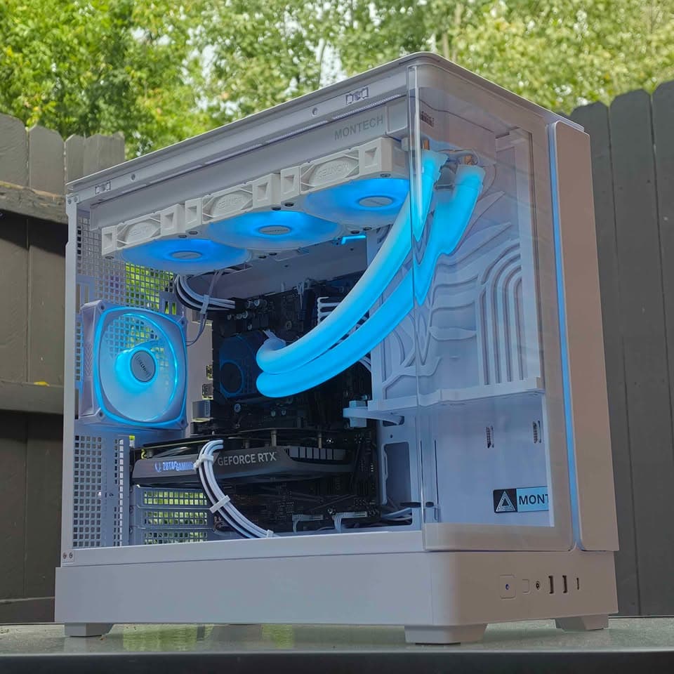 🤍Custom White RGB Gaming PC🤍 • Nvidia 4060, Intel i7, 16GB RAM, SSD • Plug n' Play Ready