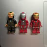 LEGO Iron Man Hall of Armor 76125 Minifigures (Mark 5, 41, 85) (Extra Set 2)