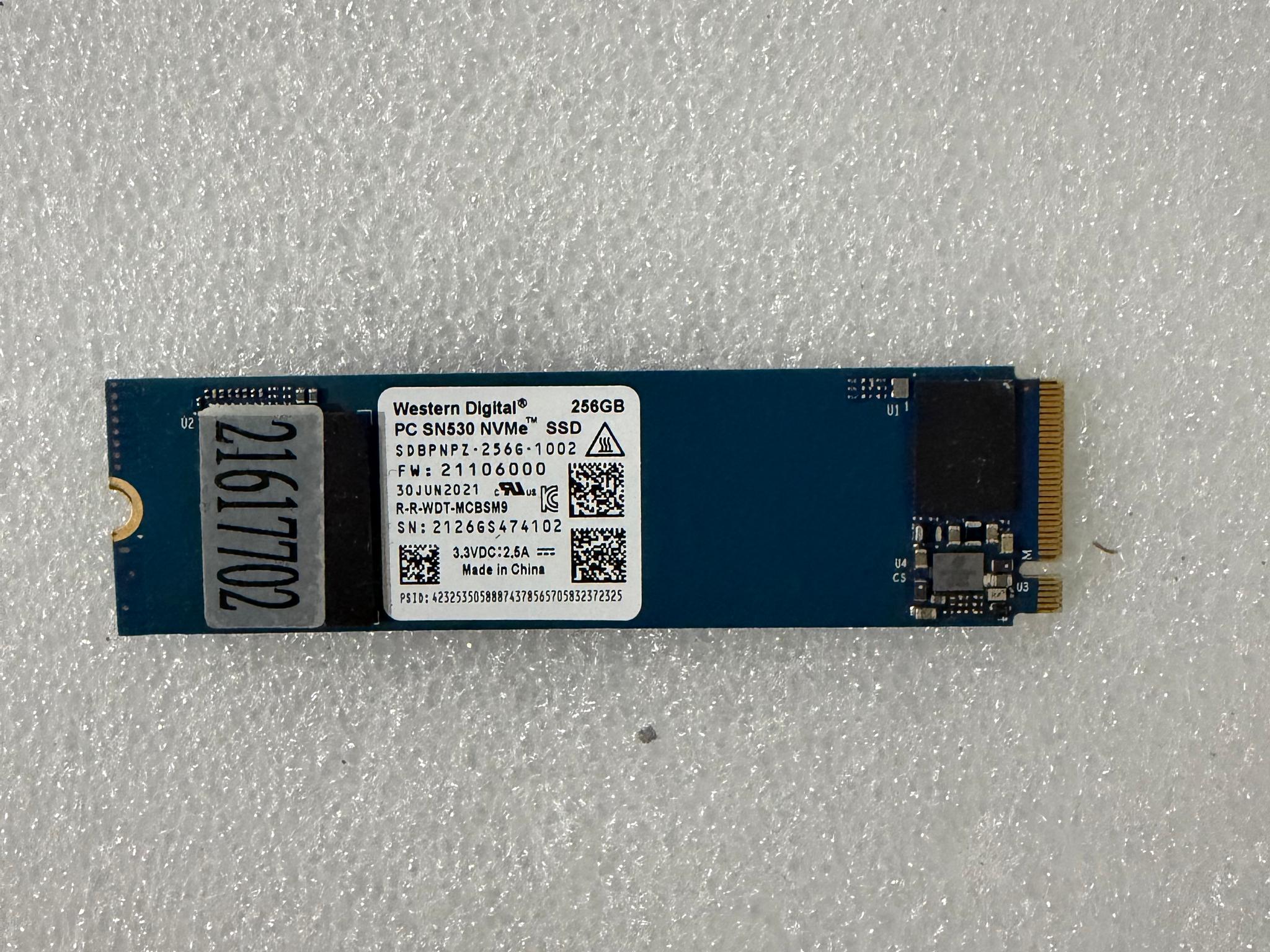 Western Digital SN530 256GB Free Shipping