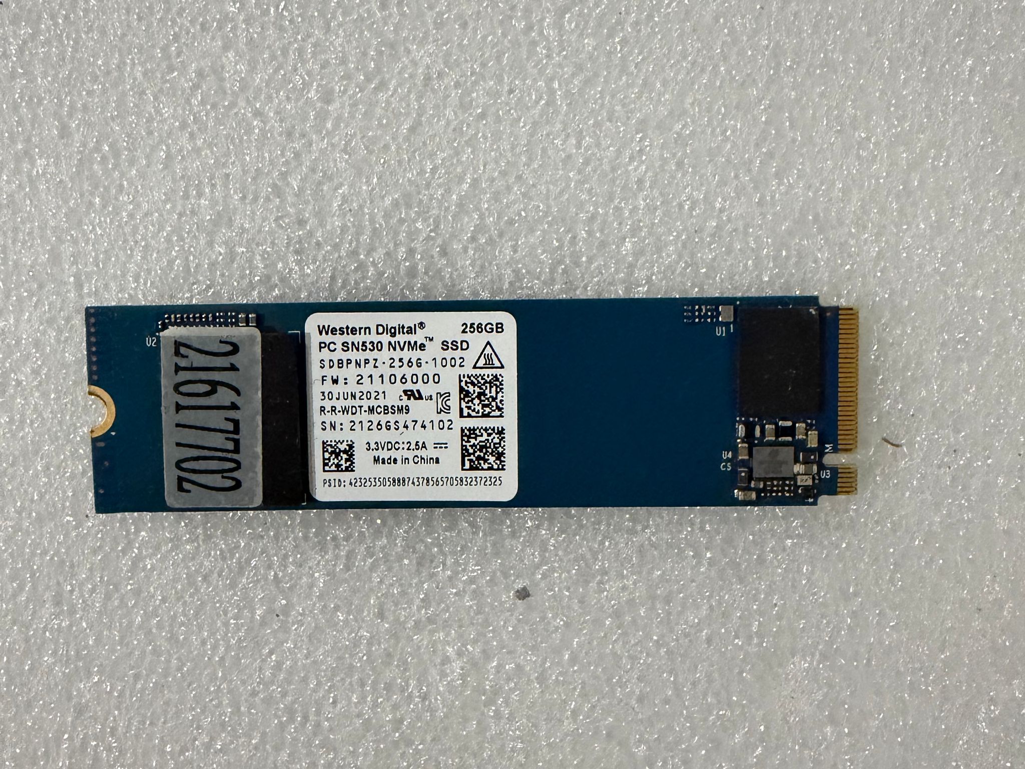 Western Digital SN530 256GB Free Shipping