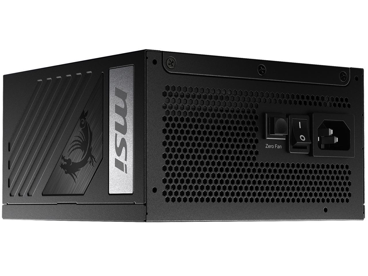 MSI MPG A1000G PCIE 5 ATX 3.0 Gaming Fully Modular Power Supply Cables included