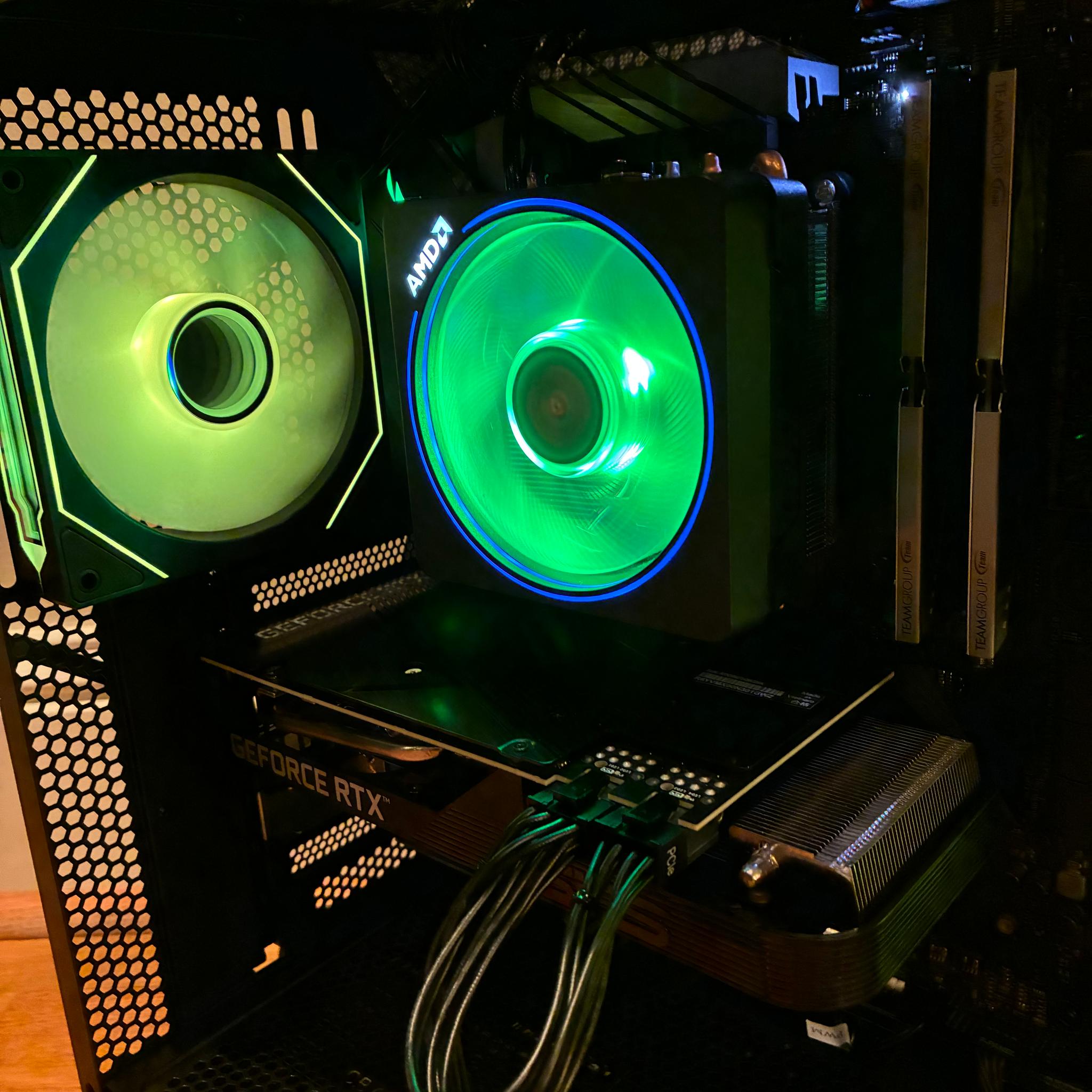 RTX 3060 Ti R7 2700X CUSTOM GAMING PC 16GB DDR4 1TB SSD WIFI 6E BLUETOOTH WINDOWS 10/11