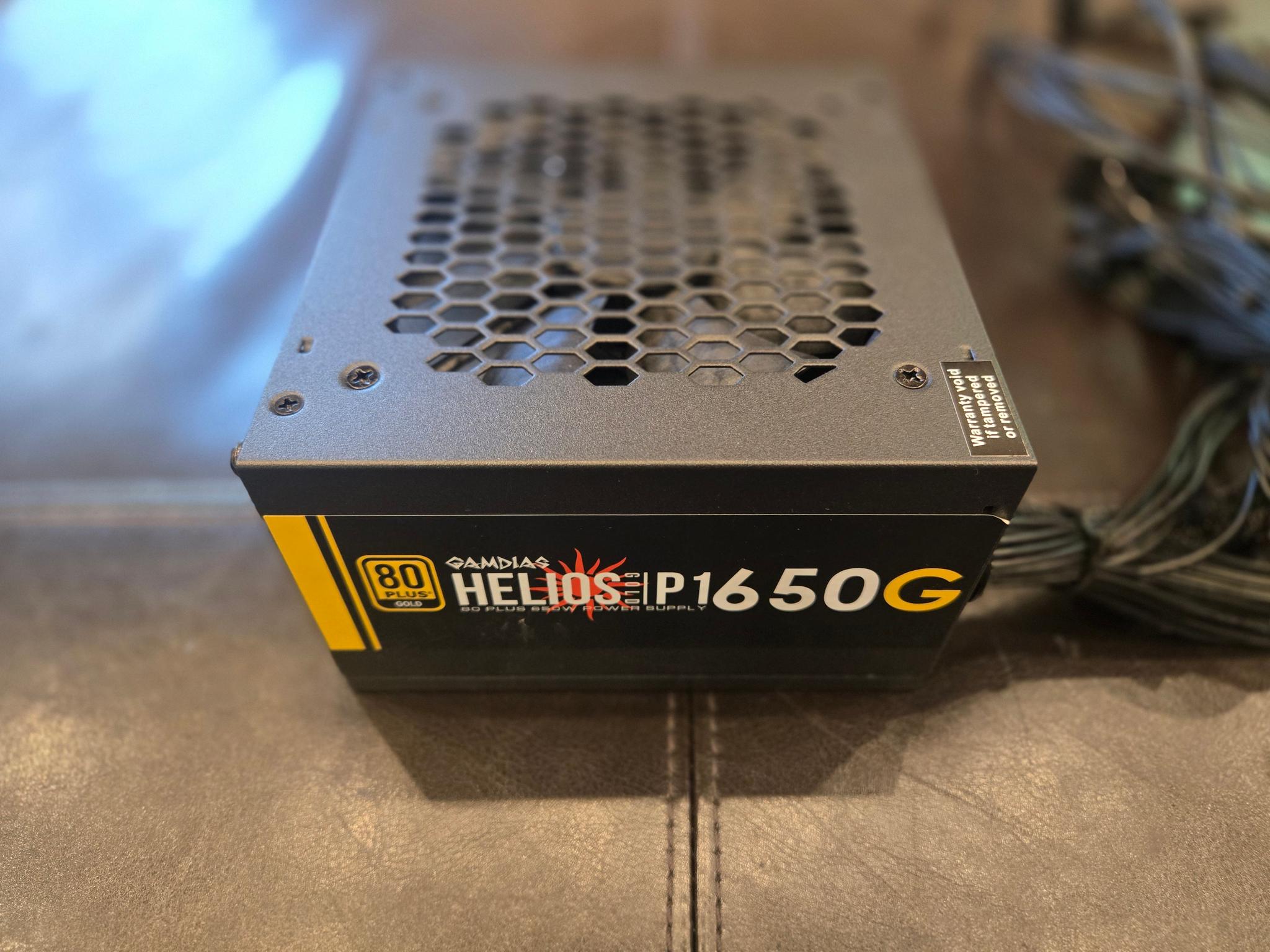 Gamdias Helios P1-650G 650W Gold ATX PSU (Open Box / System Pull)