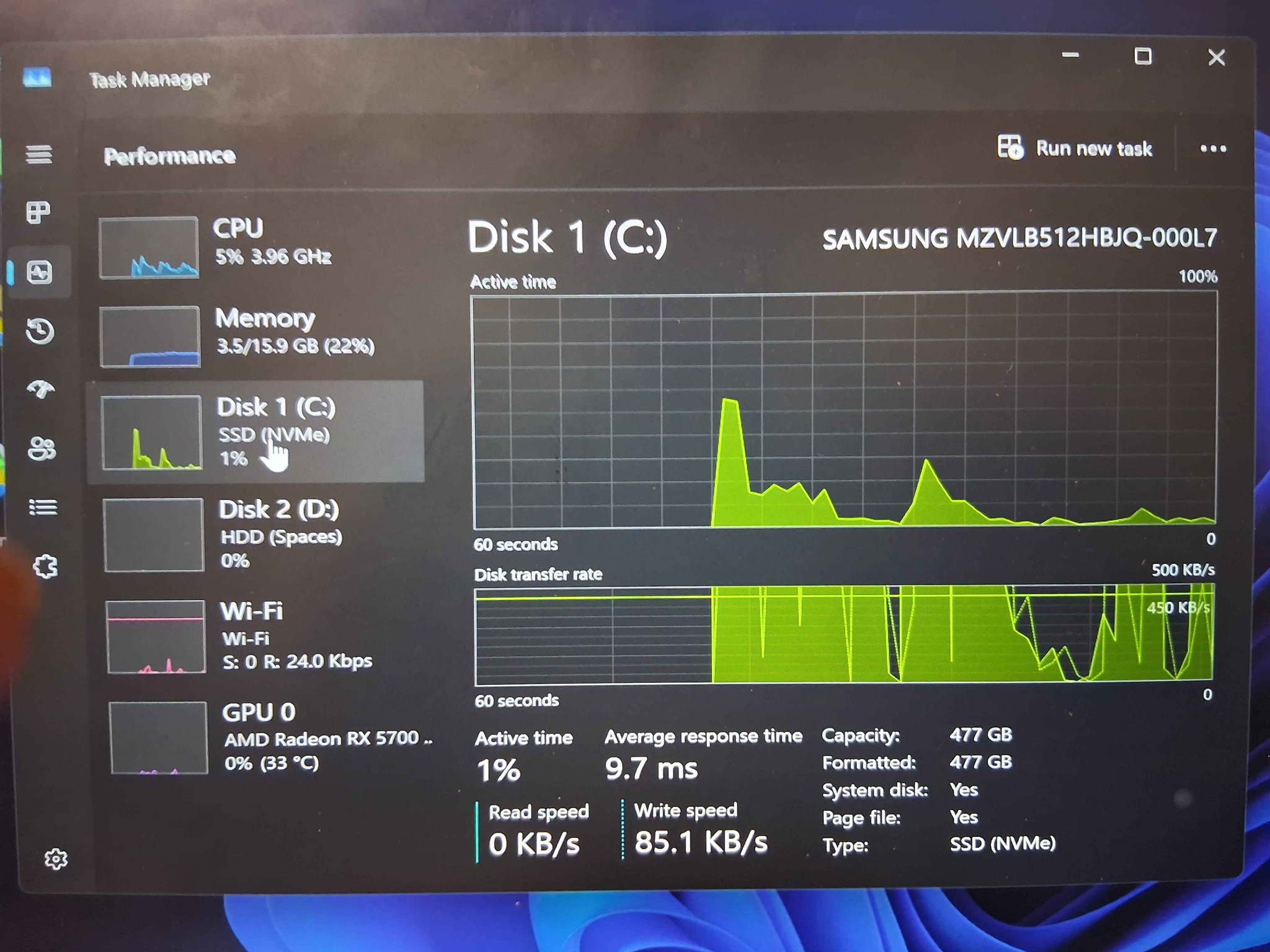Custom Gaming PC - Ryzen 5 5500 16GB DDR4 / 2.5TB Storage / SAPPHIRE RX 5700 XT / WINDOWS 11 / WIFI