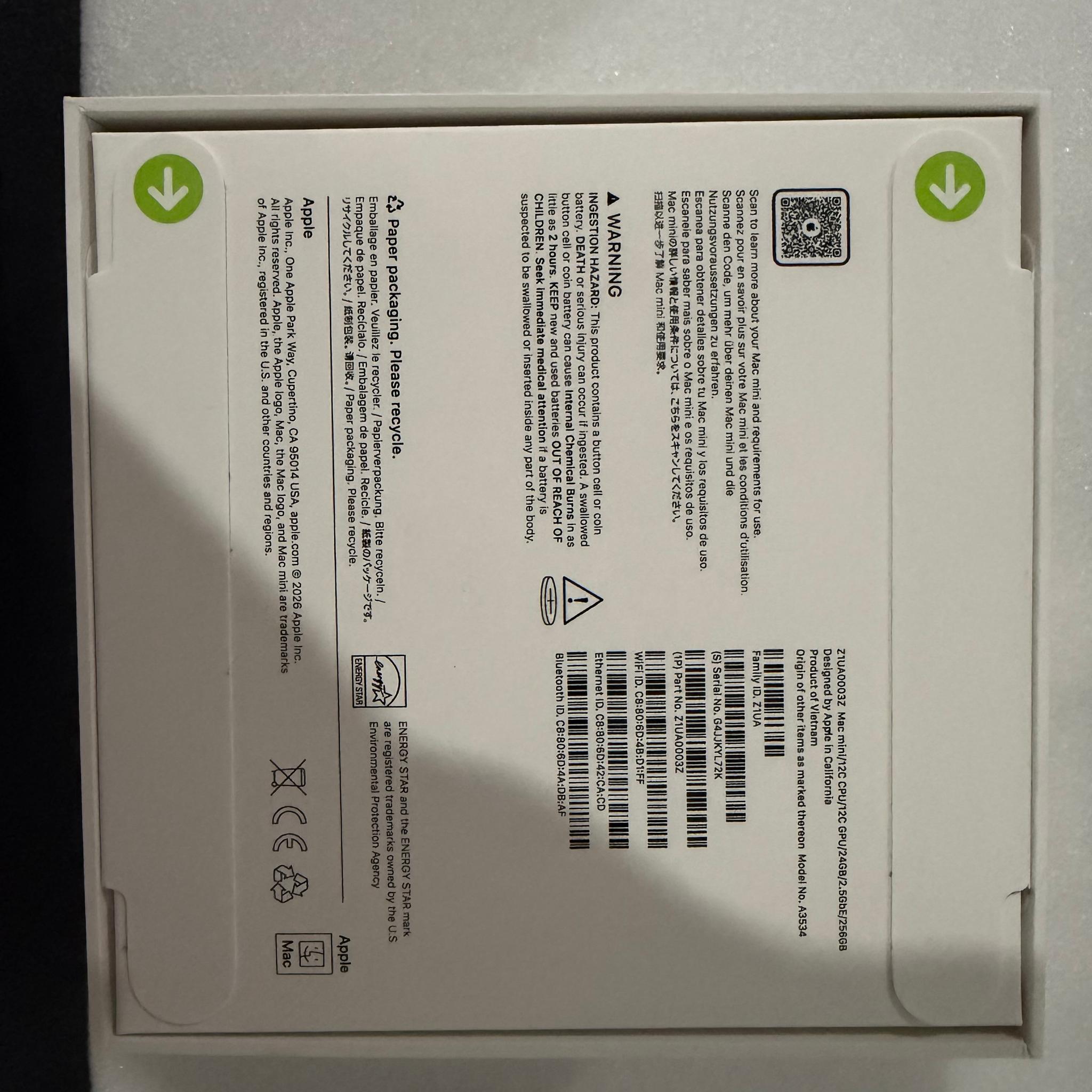 Apple Mac Mini M6 24GB/256GB + Dock + cheaper storage upgrade Free Shipping