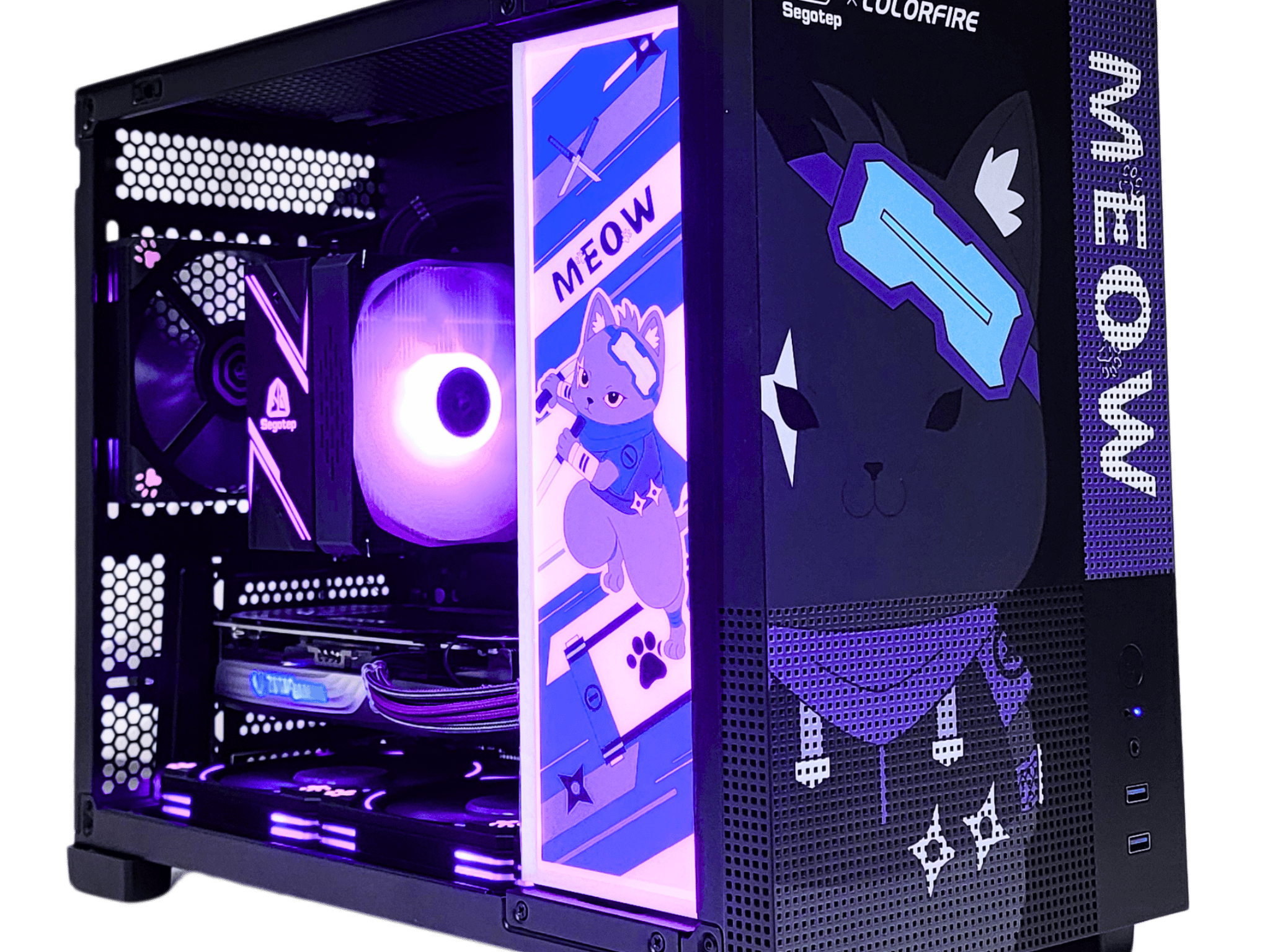 🥷🏾Nyan-Ja🥷🏾Gaming PC ⚔ RTX 3060 8GB 💜 i3-13100F ⚔ 16GB DDR4 💜 512SSD M.2 ⚔ Windows 11 home