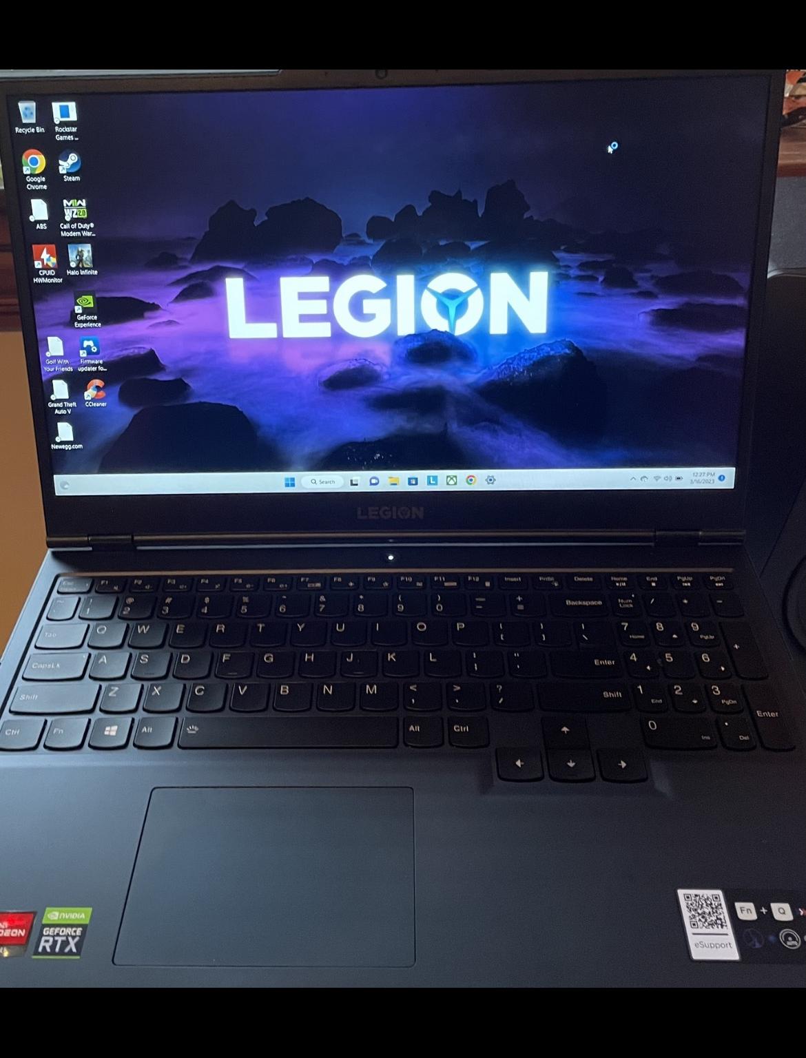 Lenovo Legion 5, Gaming Laptop, AMD Ryzen 5 5600H, 32GB DDR4 RAM, RTX3060 ,120 fps display windows11