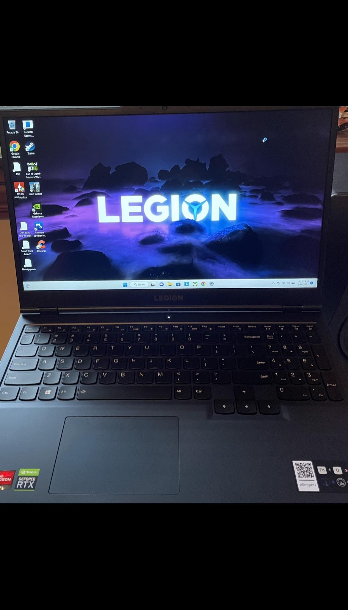 Lenovo Legion 5, Gaming Laptop, AMD Ryzen 5 5600H, 32GB DDR4 RAM, RTX3060 ,120 fps display windows11