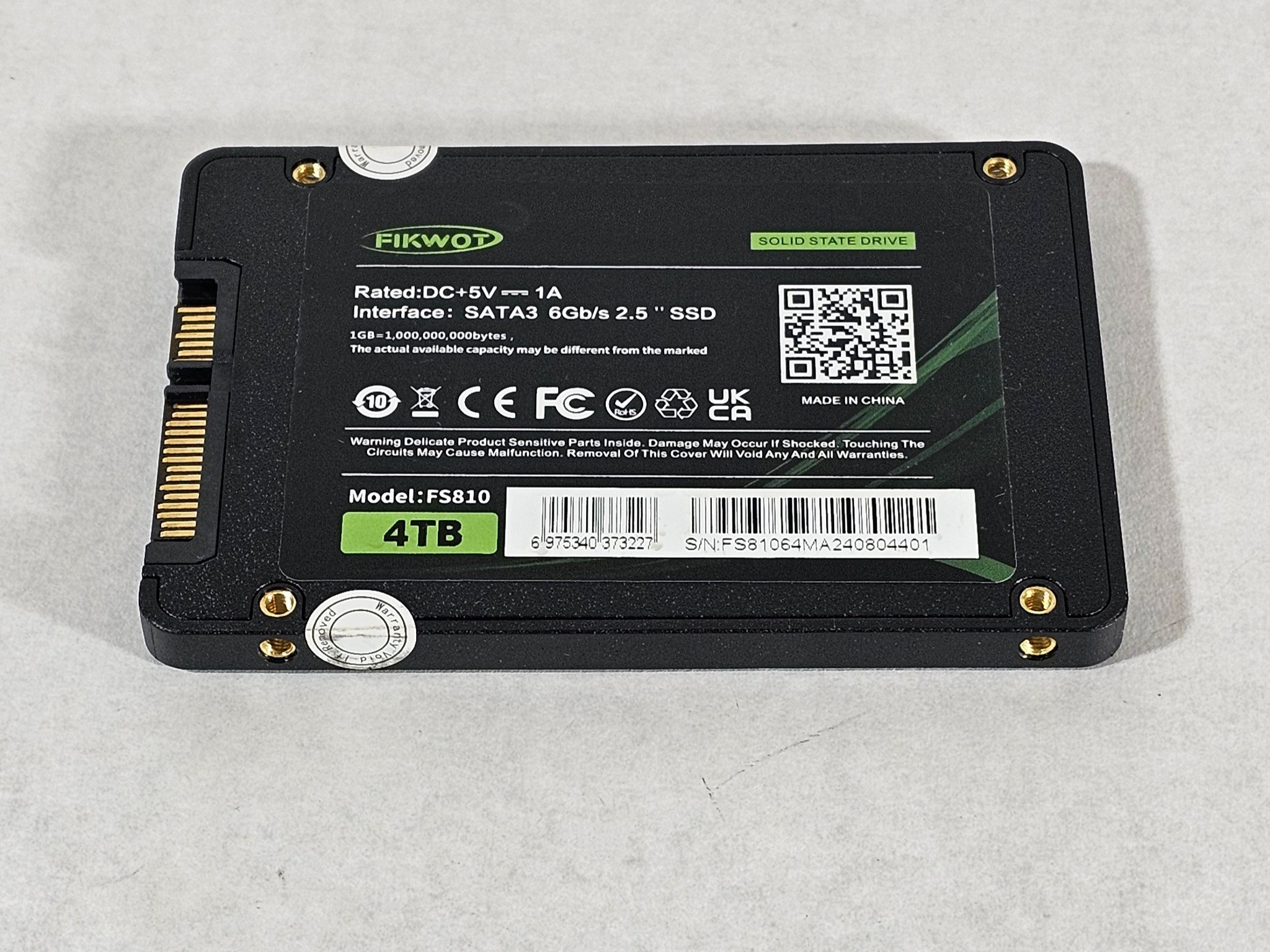4TB 2.5" SATA SSD - Like New