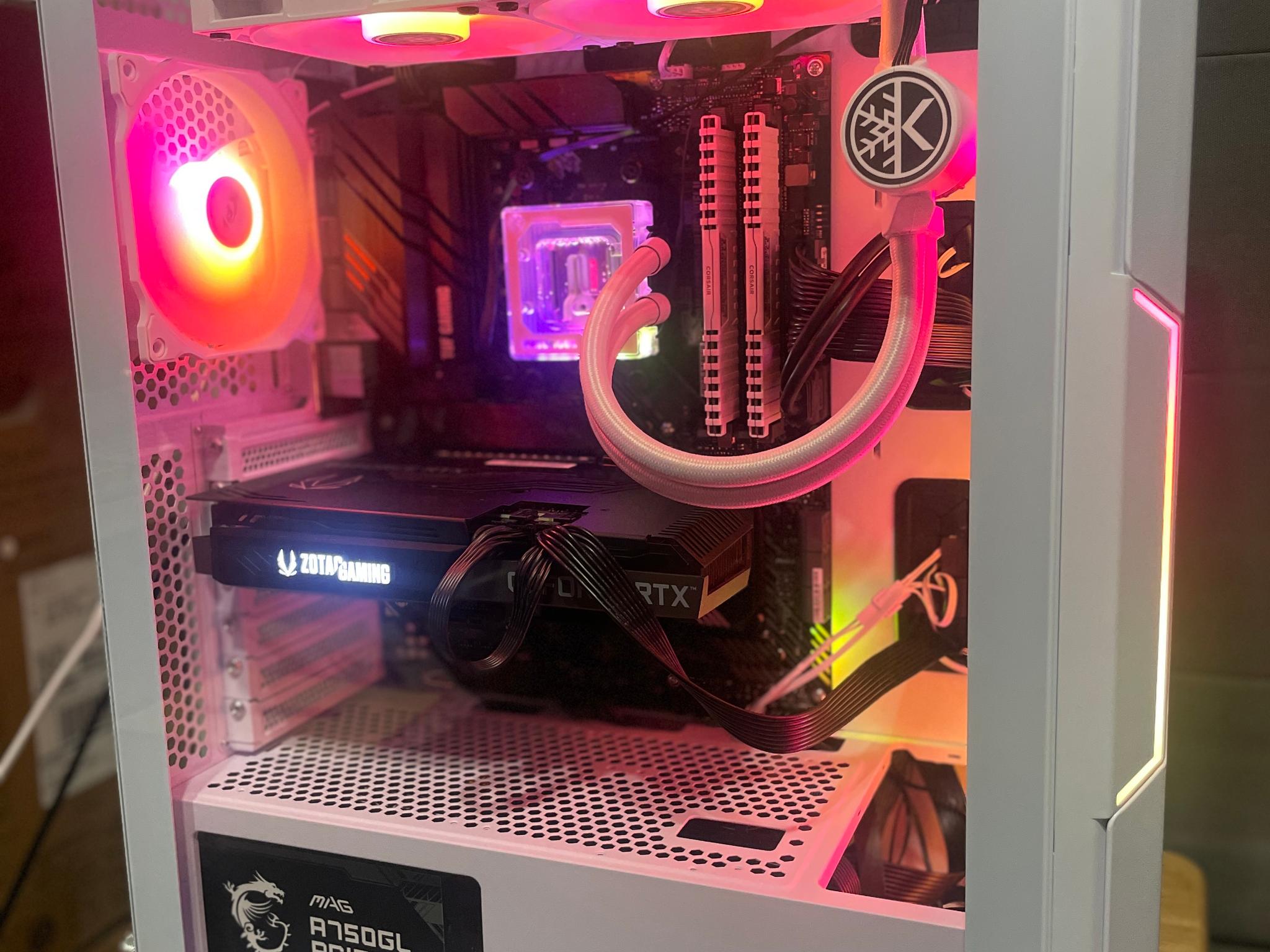 🥶🧊 White Walker 3070 Gaming PC – Ryzen 5 5600X | 32GB RAM | 1TB NVMe