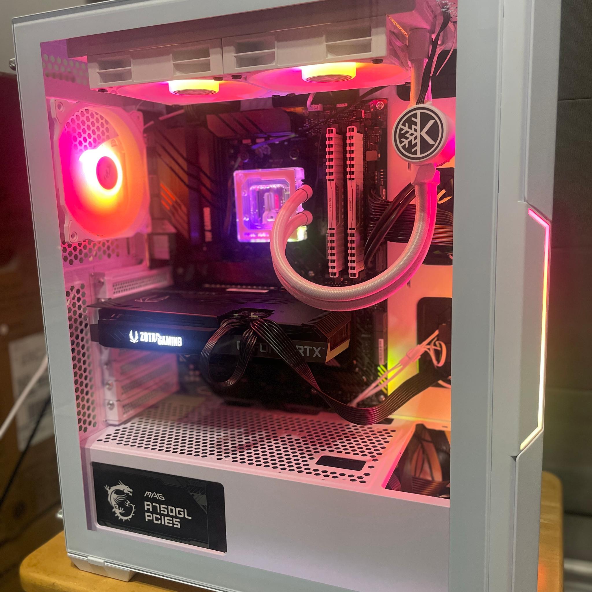 🥶🧊 White Walker 3070 Gaming PC – Ryzen 5 5600X | 32GB RAM | 1TB NVMe