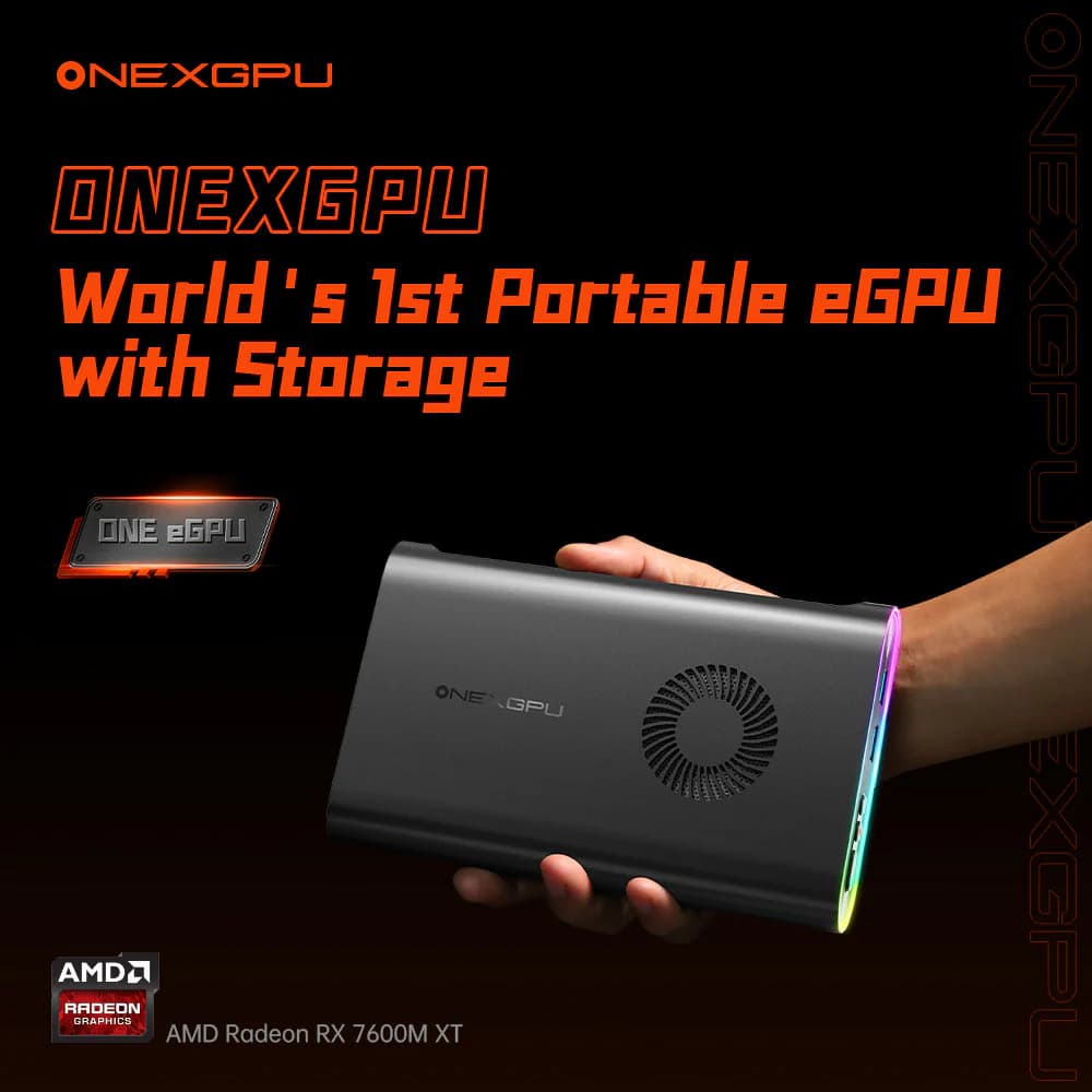ONEXPLAYER G1 (8840U / 780M) + ONEXPLAYER EGPU (7600M XT / 8GB)