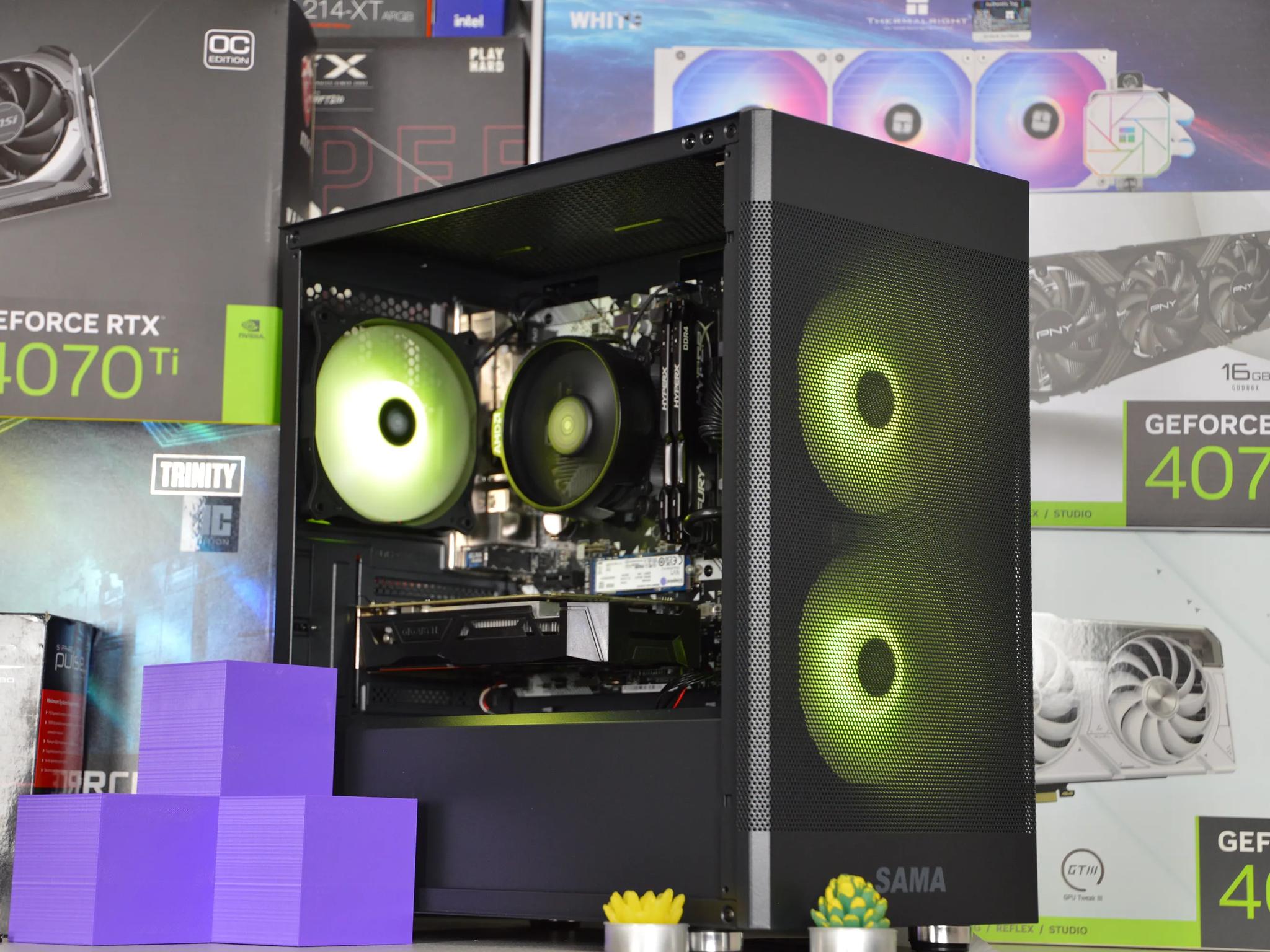 ⚫🟣| GTX 1050 Ti 4GB | Ryzen 3 3200G | 16GB DDR4 RAM | 512GB NVME SSD | Royal Night |