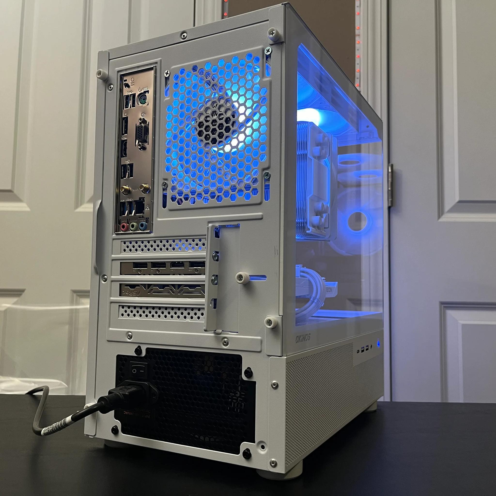 WHITE ARGB PC|RX 6600|RYZEN 5 5500|16GB RAM|500GB NVME