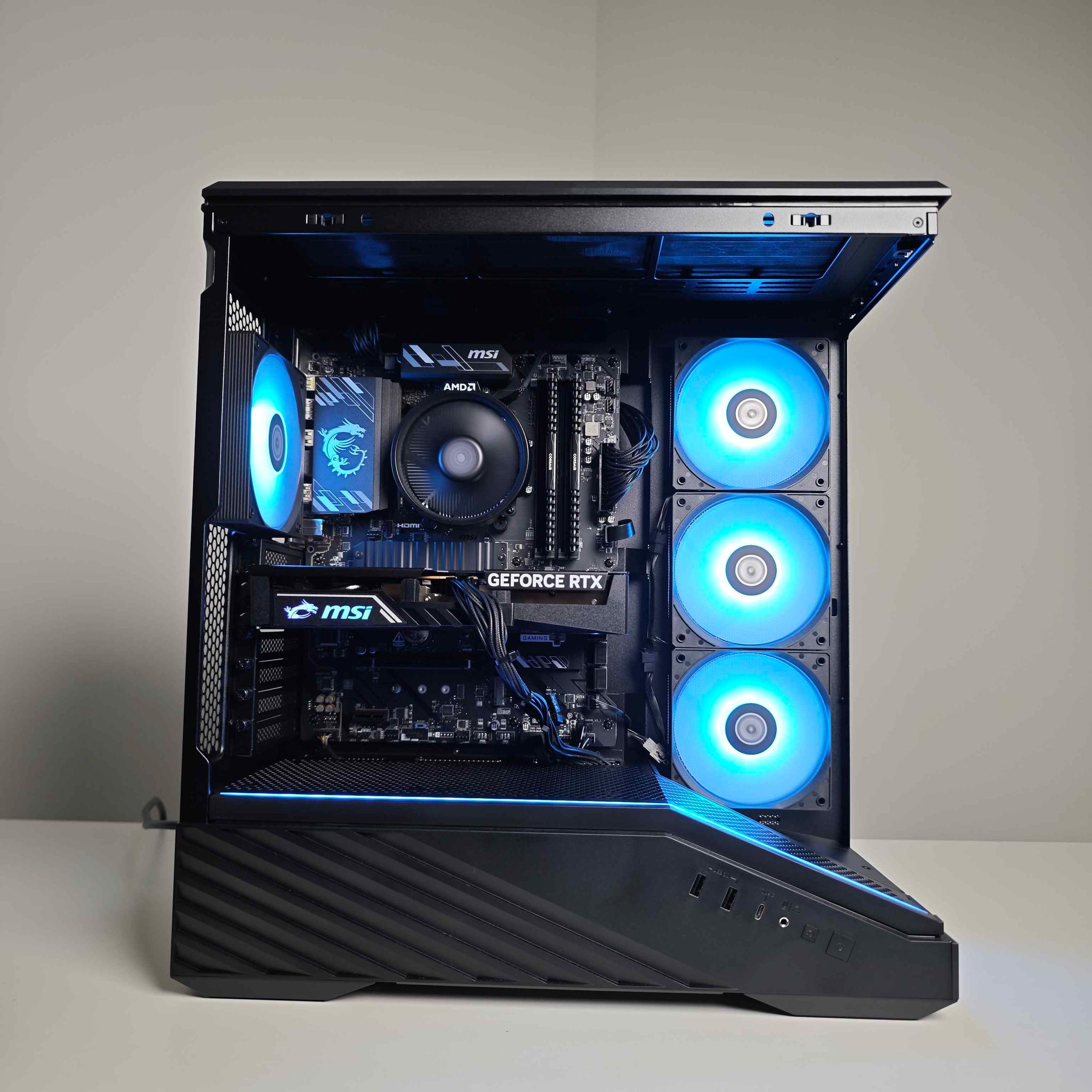 Mid Range RGB Gaming PC - Ryzen 5 5500 - RTX 5060