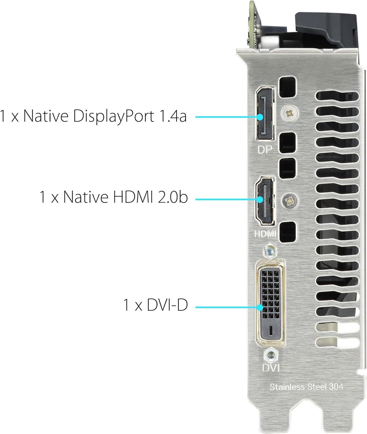 ASUS GTX 1650 4GB EVO OC GDDR5 DUAL-GTX1650-4GD6-P-EVO Video Graphics Card