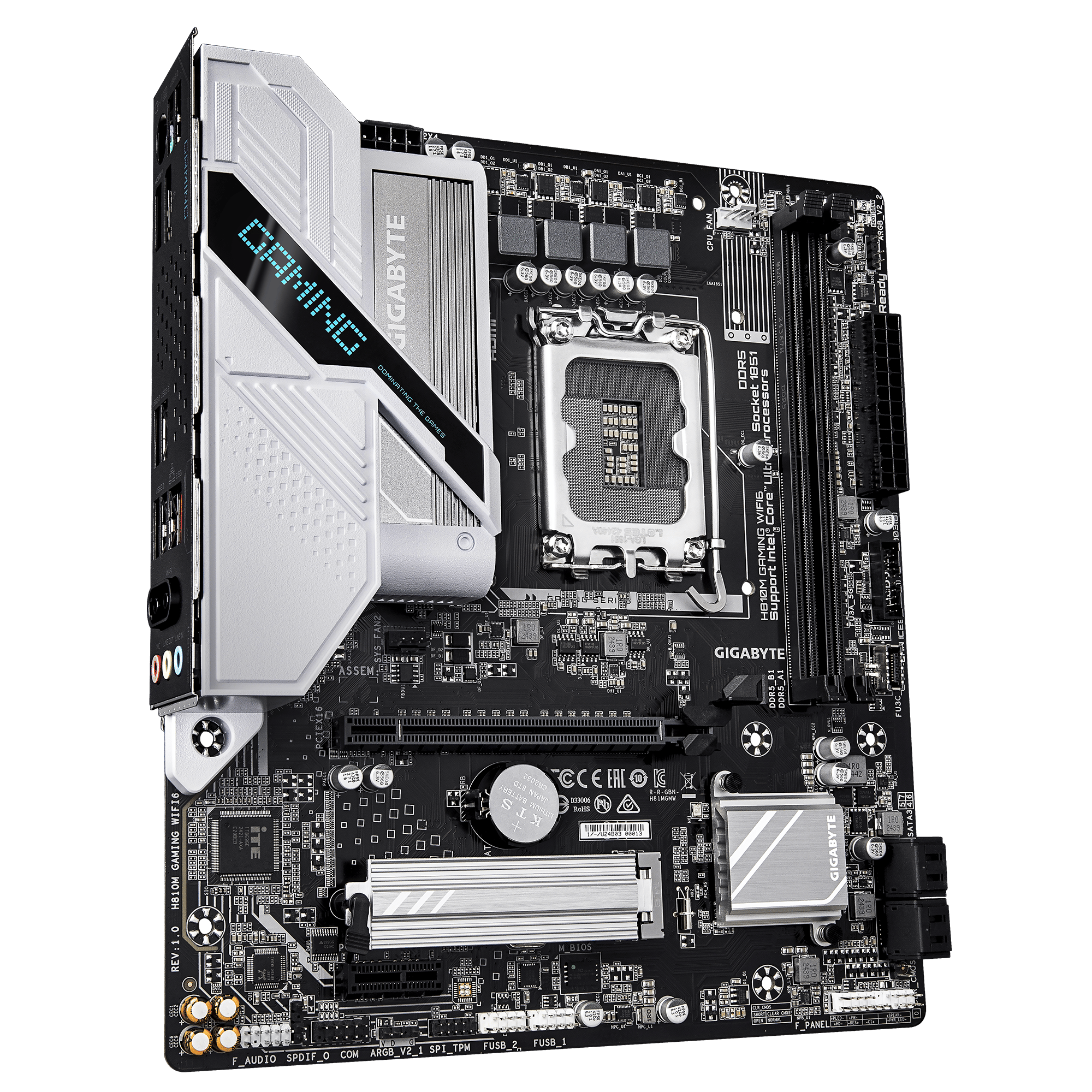 Gigabyte H810M Gaming Wi-Fi 6 LGA 1851 Motherboard