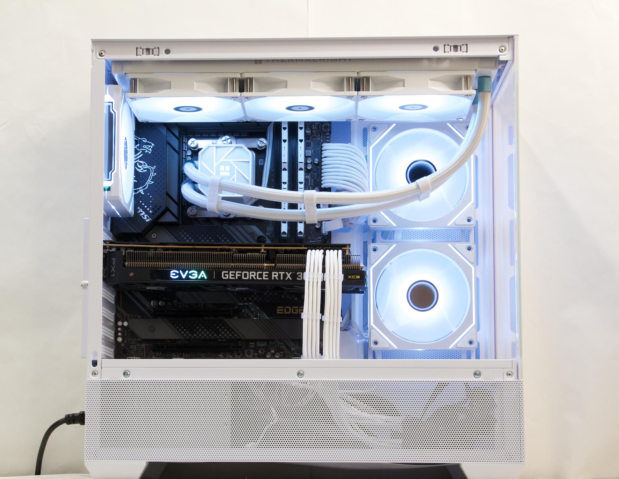 RTX 3080, Core i5-12600KF, 32GB DDR4, 1TB NVMe SSD, WiFi - Liquid Cooled Gaming PC