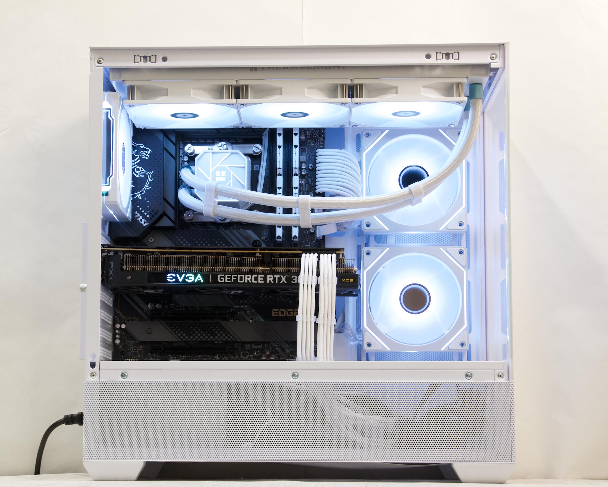 RTX 3080, Core i5-12600KF, 32GB DDR4, 1TB NVMe SSD, WiFi - Liquid Cooled Gaming PC