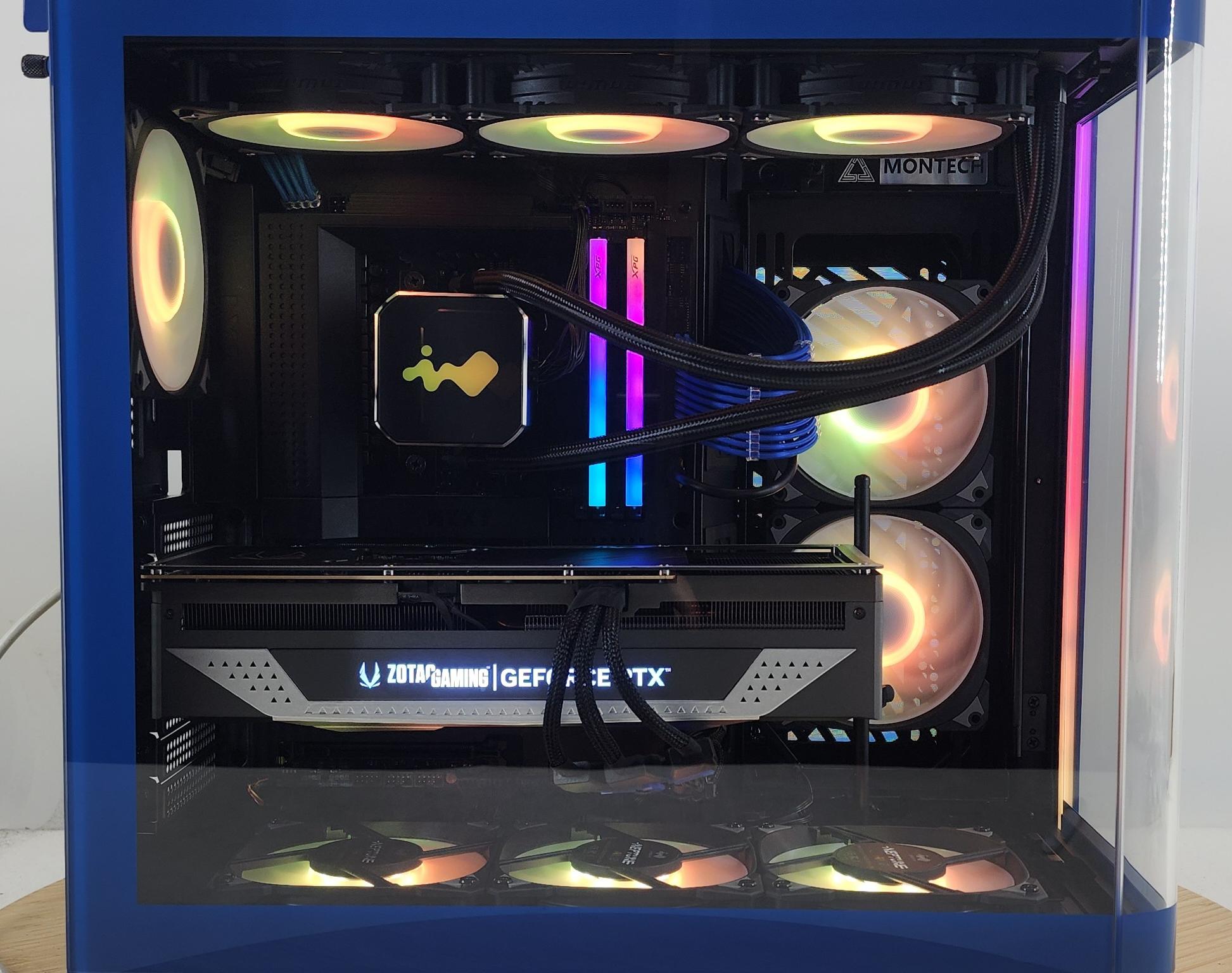 Gaming PC Ryzen 7 9700X 32GB RAM 2TB SSD RTX 4070 Ti SUPER 16GB Win11 Computer