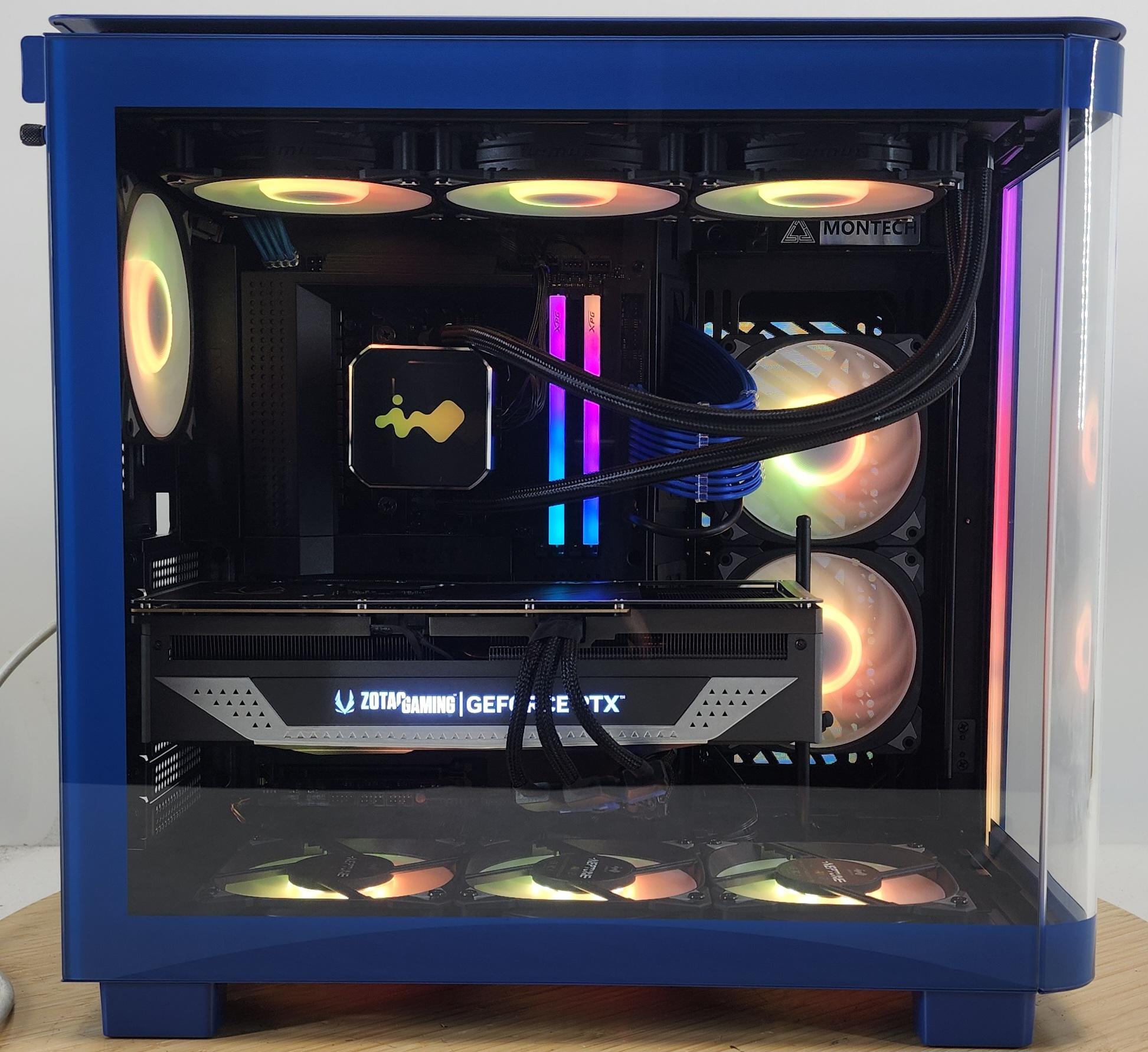 Gaming PC Ryzen 7 9700X 32GB RAM 2TB SSD RTX 4070 Ti SUPER 16GB Win11 Computer
