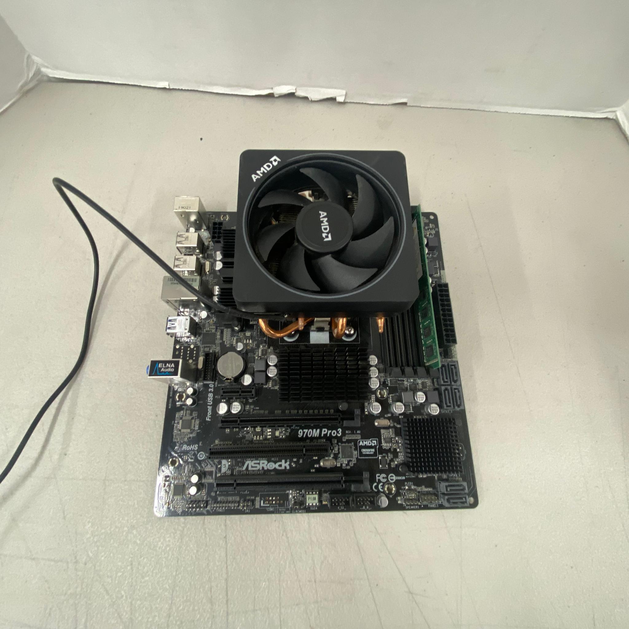 ASRock 970M Pro3 Motherboard + AMD FX™ CPU + 8GB DDR3 RAM Combo