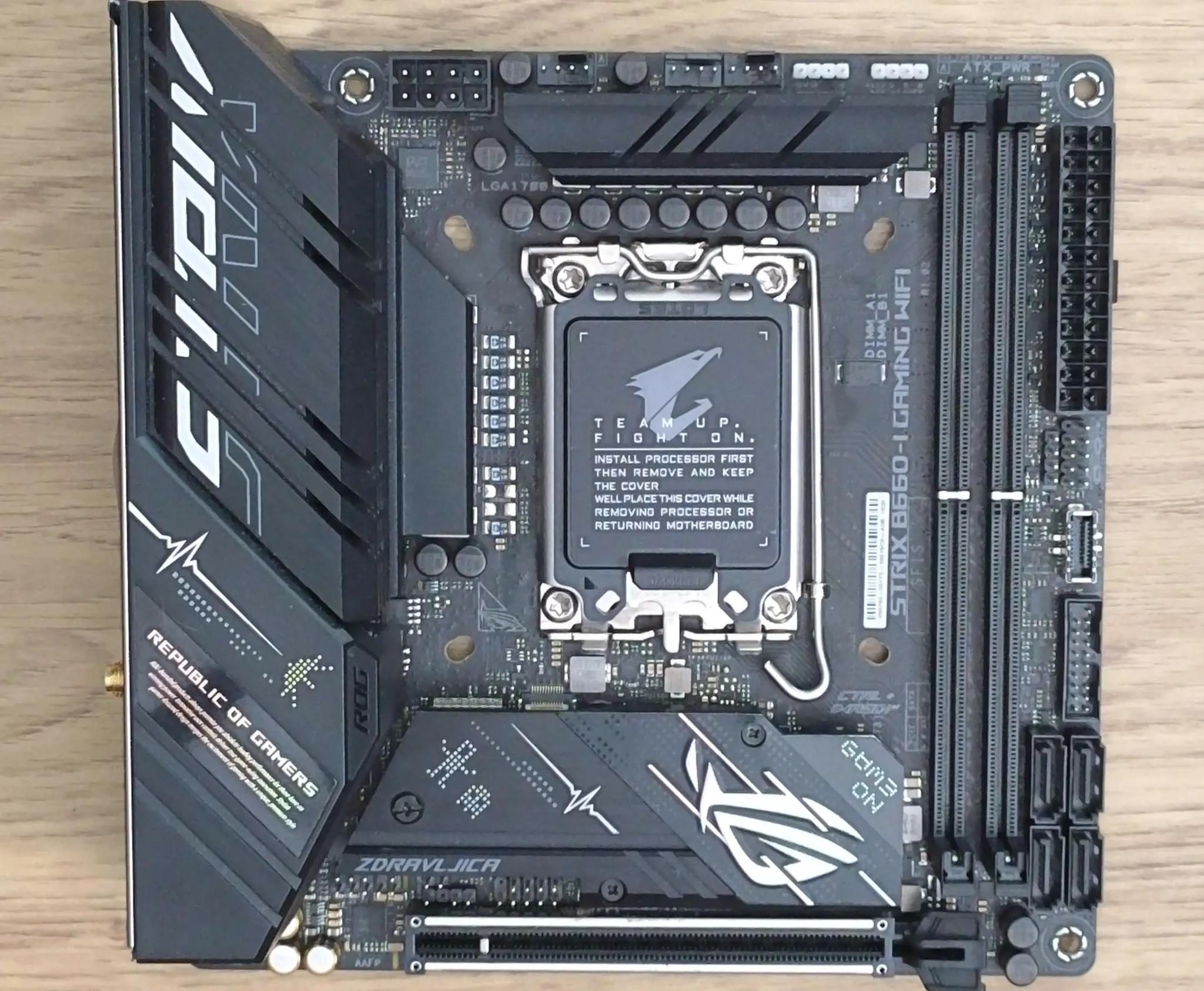 ASUS B660-I ROG Strix Gaming WiFi D5 Intel LGA 1700 Mini-ITX Motherboard
