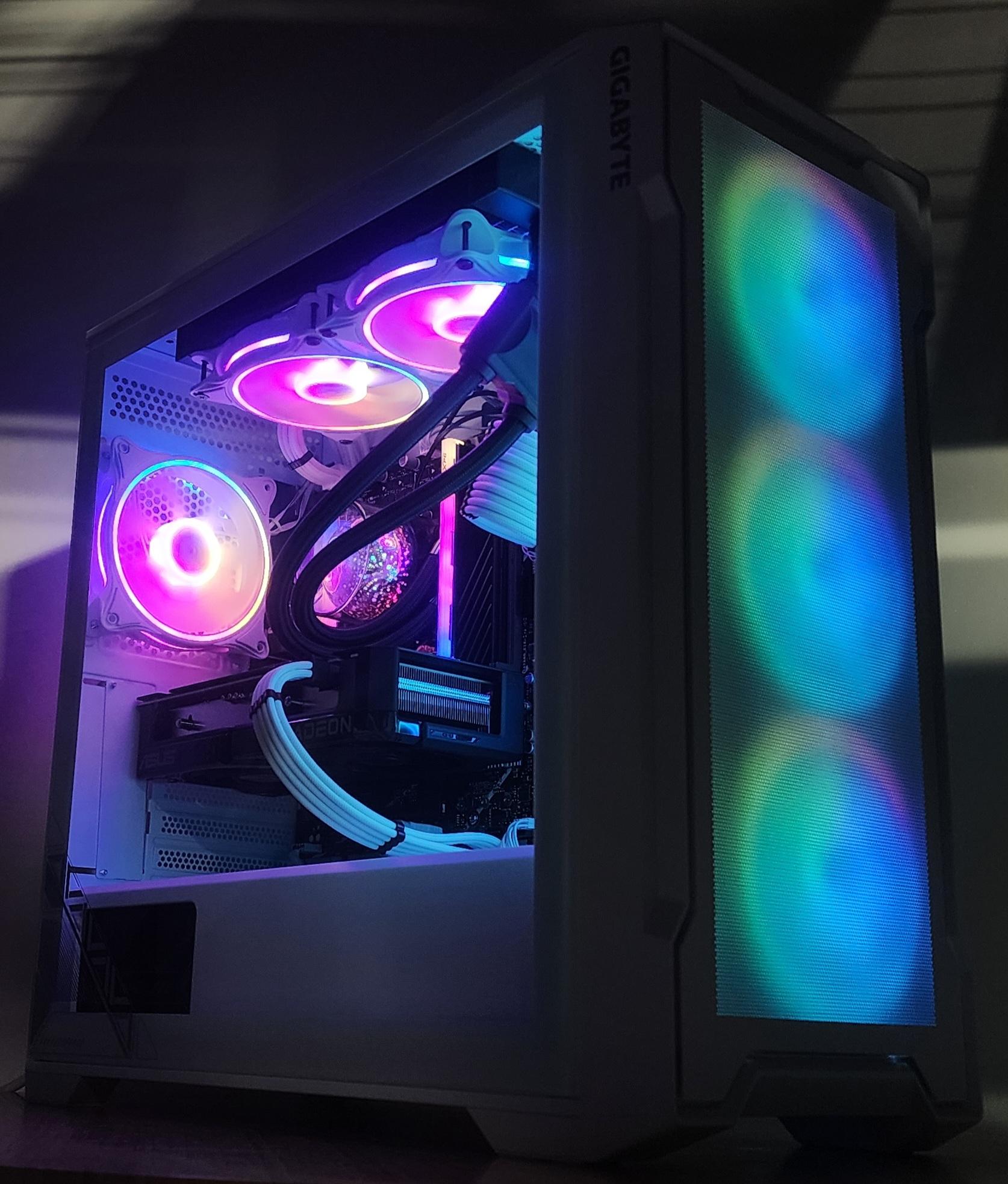 Gaming PC i5-14400F 16GB RAM 1TB SSD RX 7600 XT 16GB Windows 11 Computer