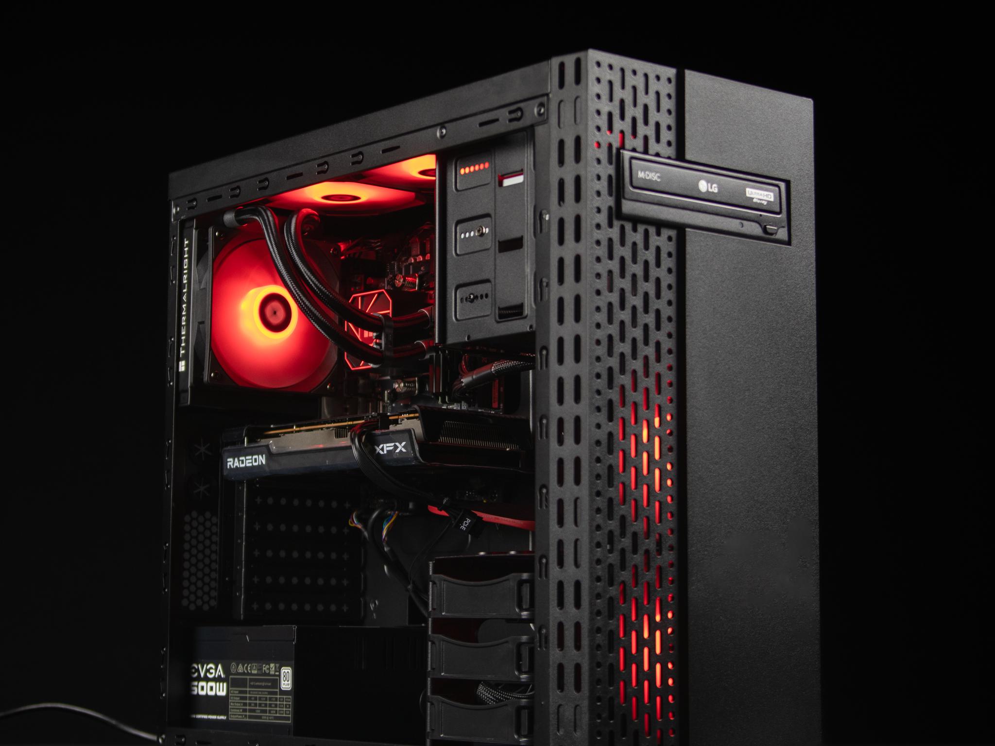 “GammaRed” RX XFX 6650XT 16GB Ryzen 5 Windows 11 1.3 TB Gaming PC Powerhouse