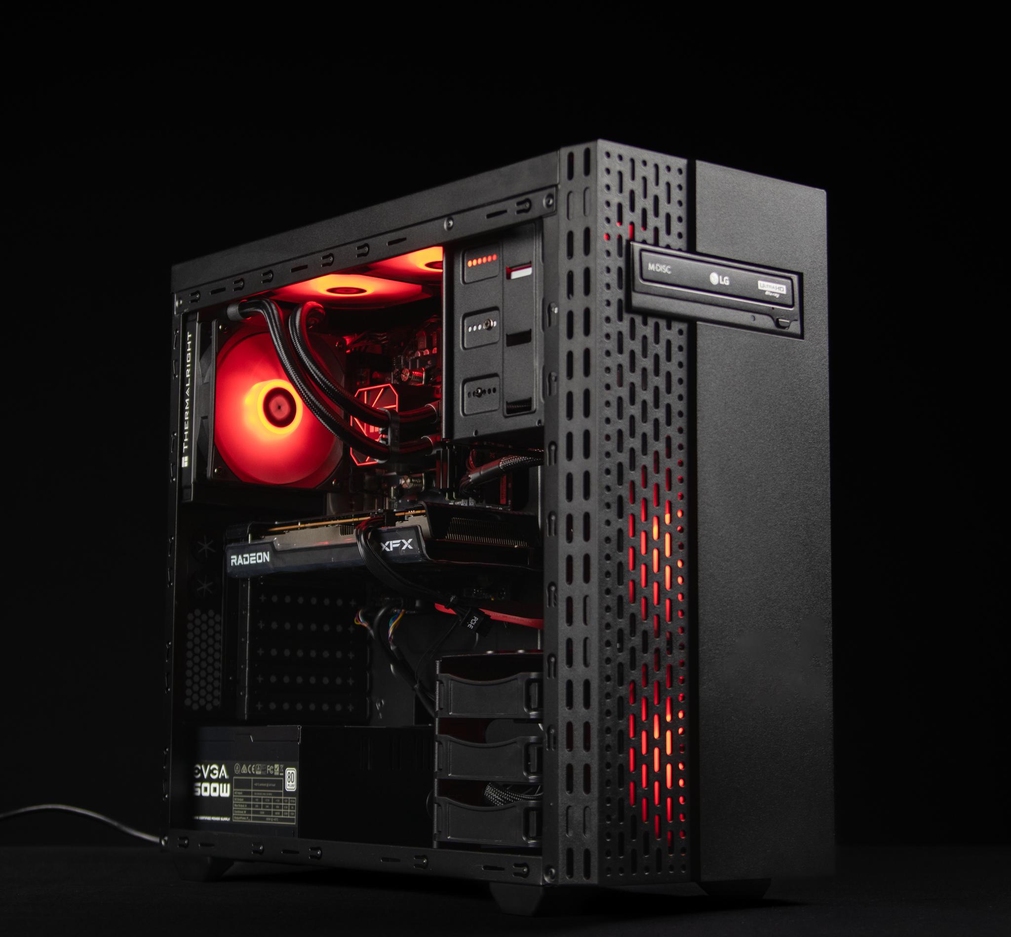 “GammaRed” RX XFX 6650XT 16GB Ryzen 5 Windows 11 1.3 TB Gaming PC Powerhouse